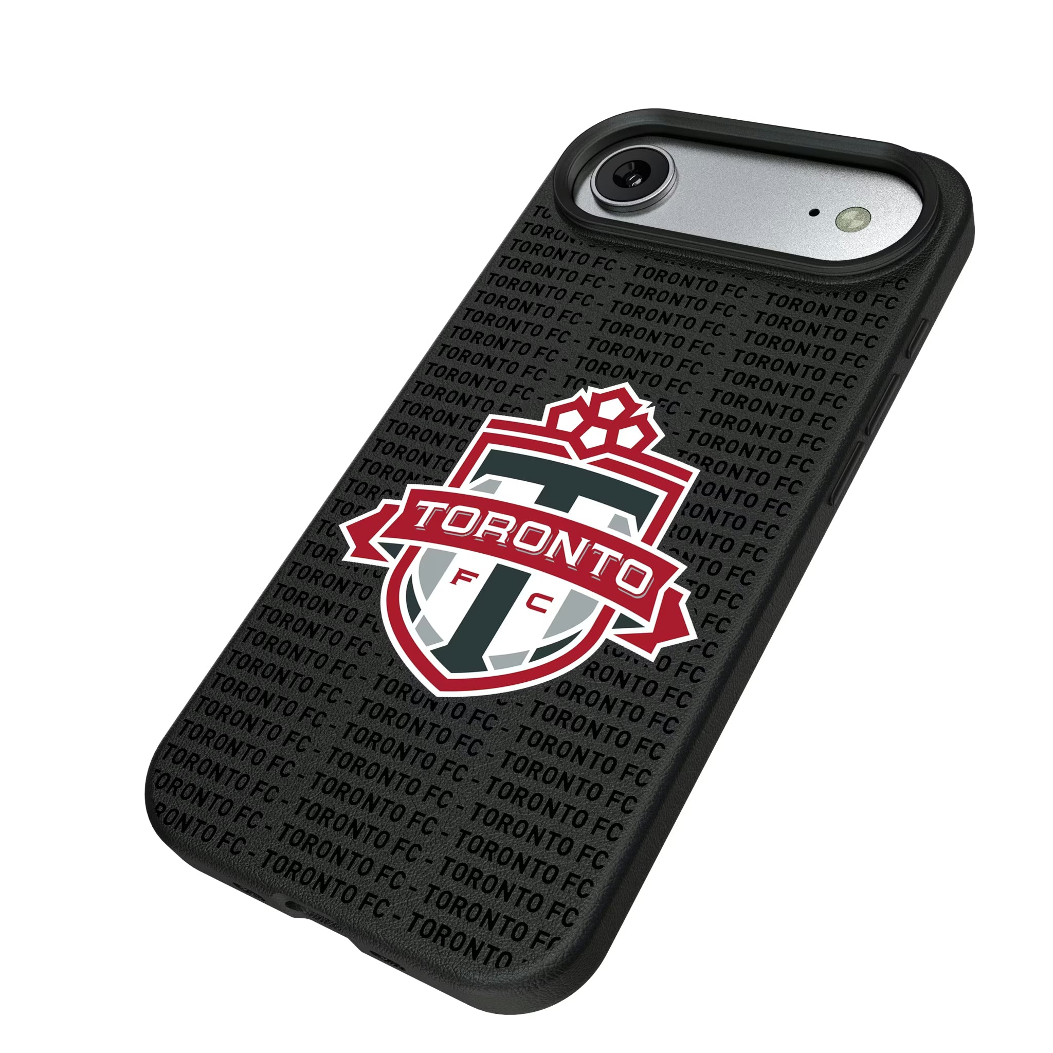 Toronto FC Text Backdrop iPhone MagSafe Compatible Phone Case for Apple iPhone - Isometric View#Device_iPhone Air