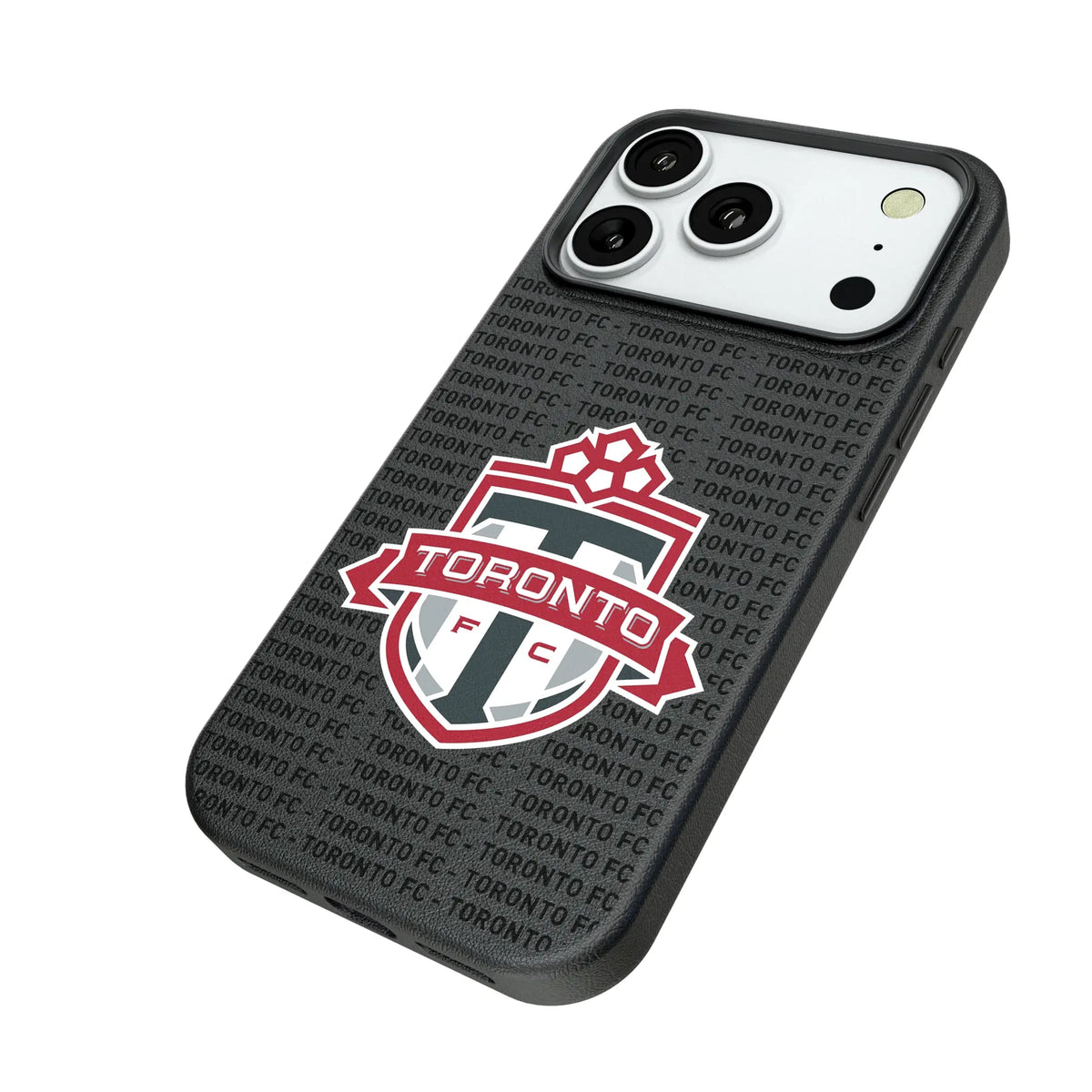 Toronto FC Text Backdrop iPhone MagSafe Compatible Phone Case for Apple iPhone - Isometric View#Device_iPhone 18 Pro