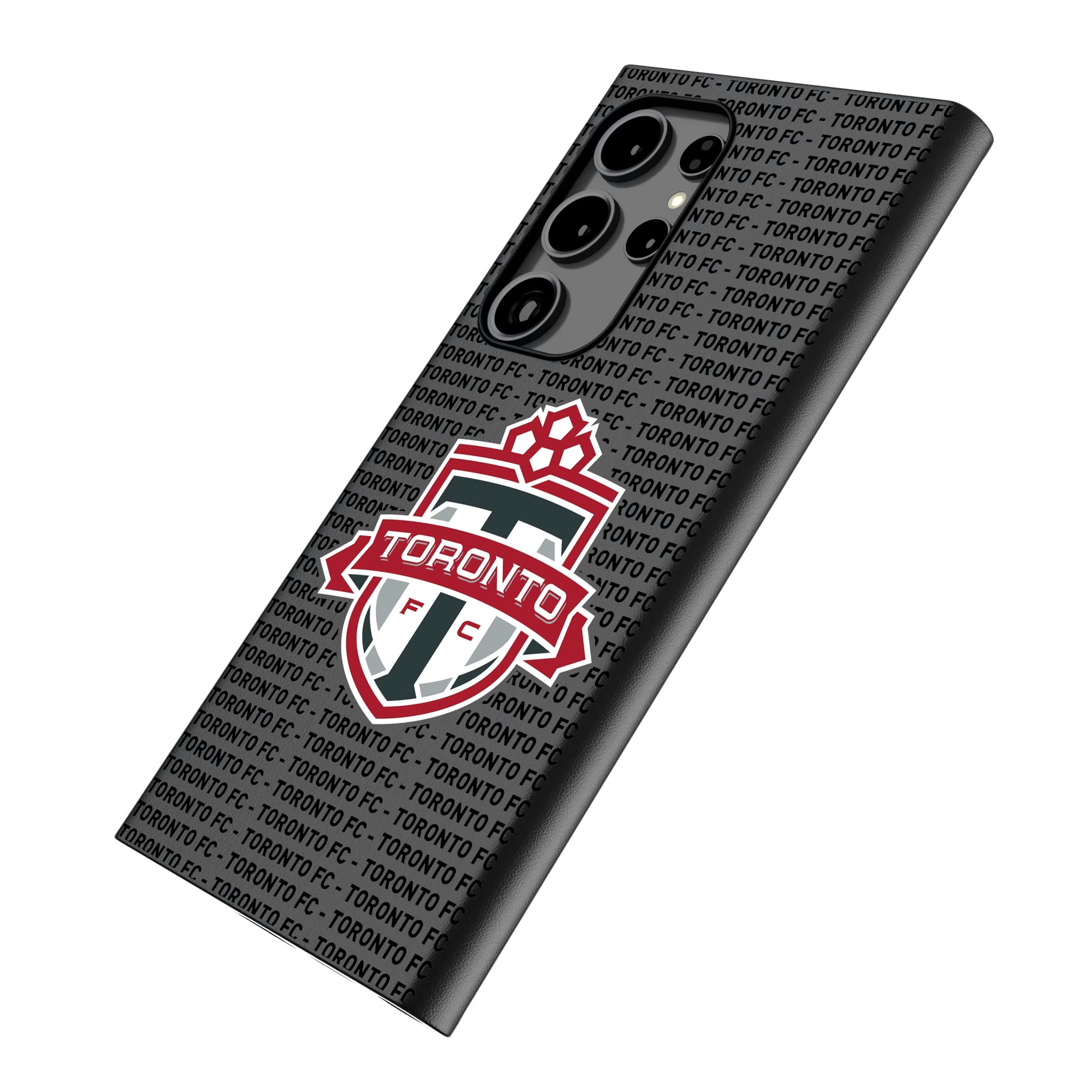 Toronto FC Text Backdrop Galaxy MagSafe Compatible Phone Case for Samsung Galaxy - Isometric View