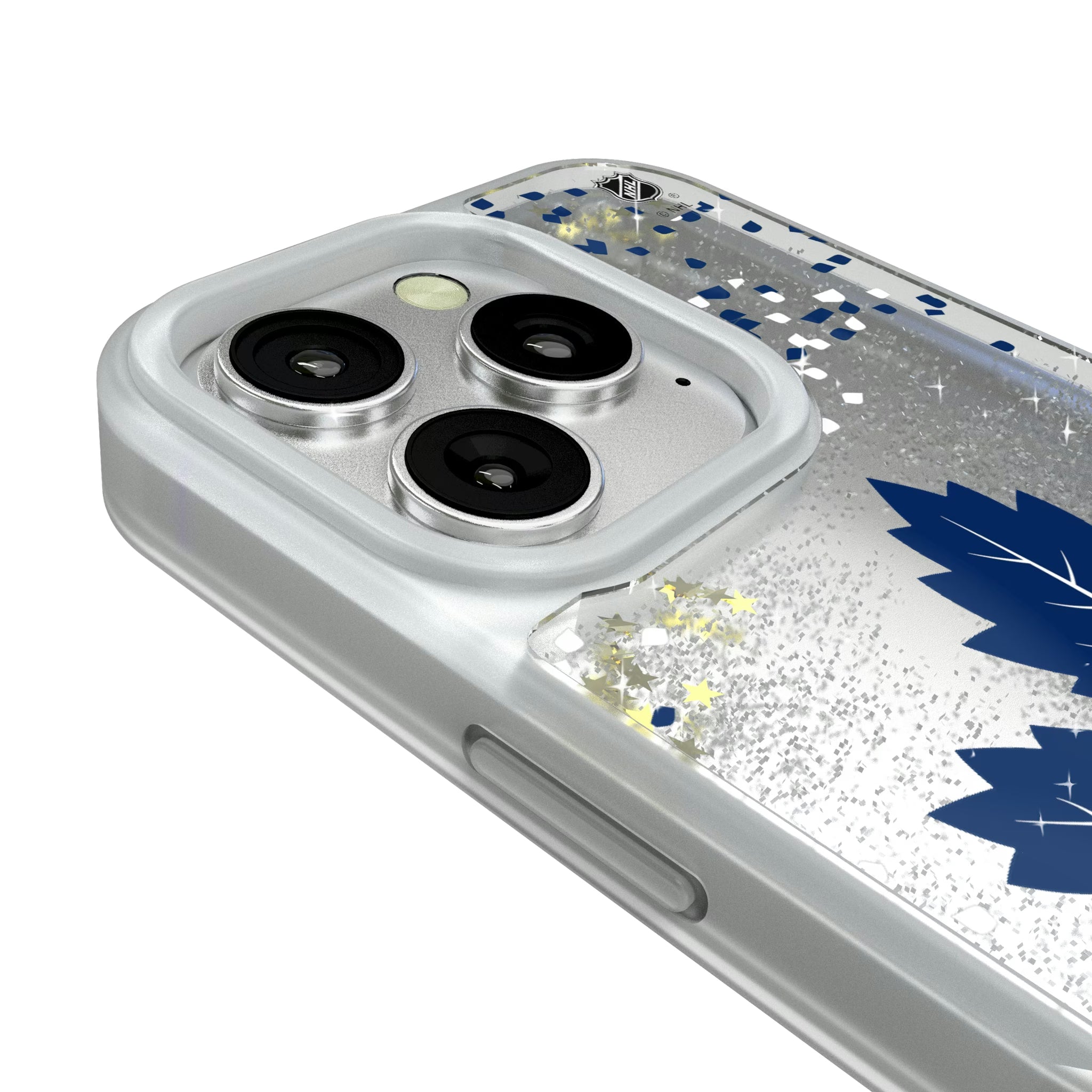 Toronto Maple Leafs Confetti iPhone Glitter Phone Case for Apple iPhone - Detail#Device_iPhone 16 Pro