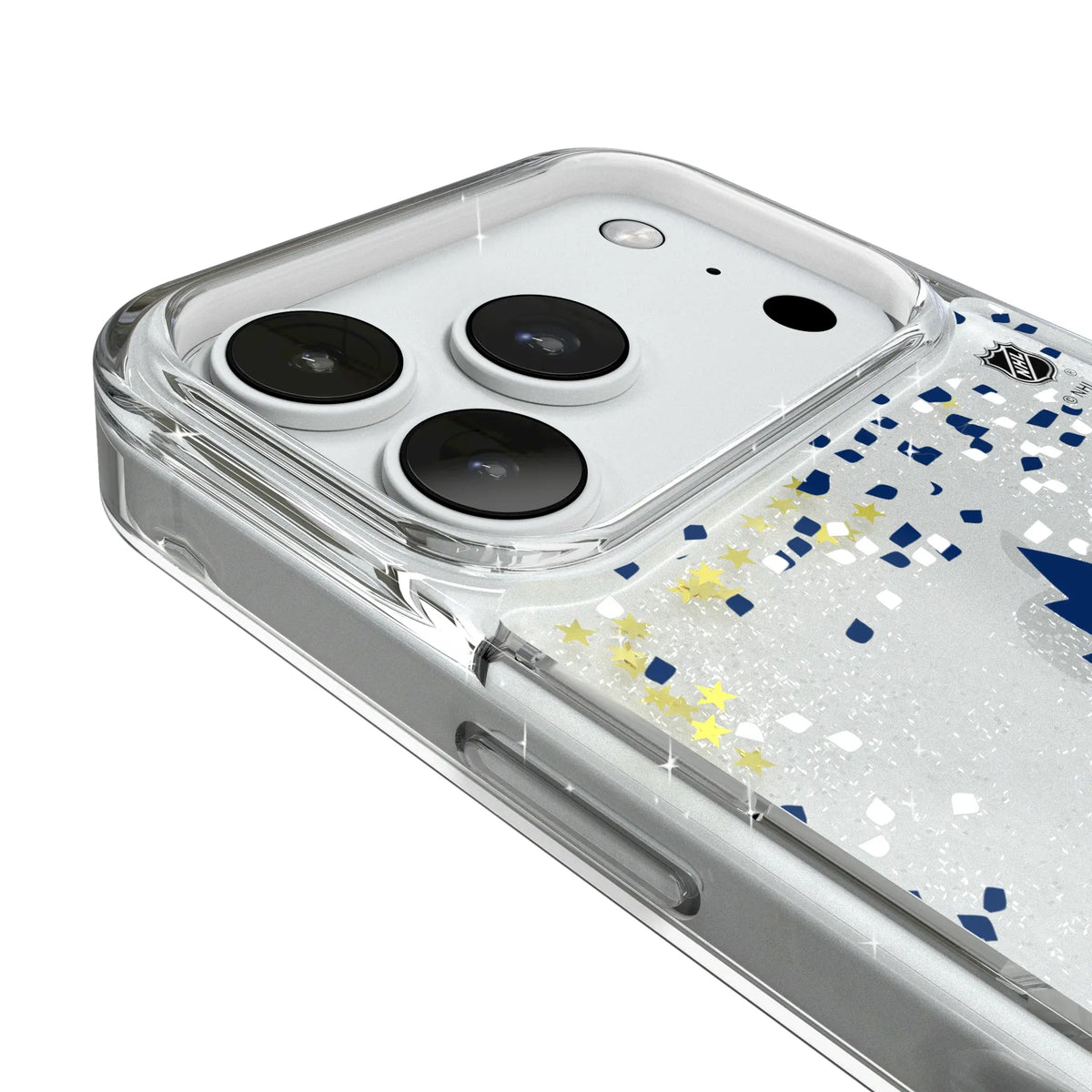 Toronto Maple Leafs Confetti iPhone Glitter Phone Case for Apple iPhone - Detail#Device_iPhone 18 Pro