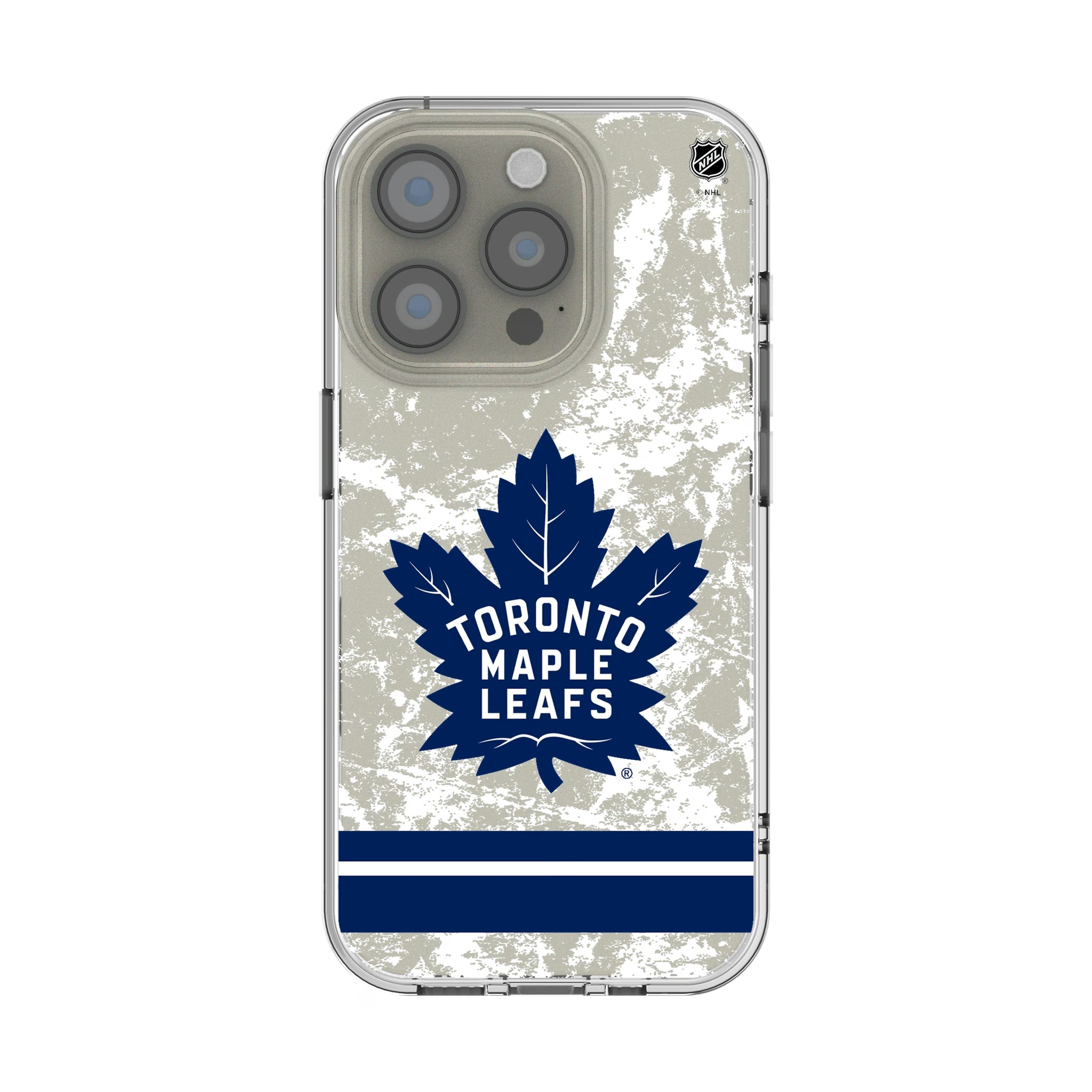 Toronto Maple Leafs Ice Stripe iPhone Clear Phone Case for Apple iPhone