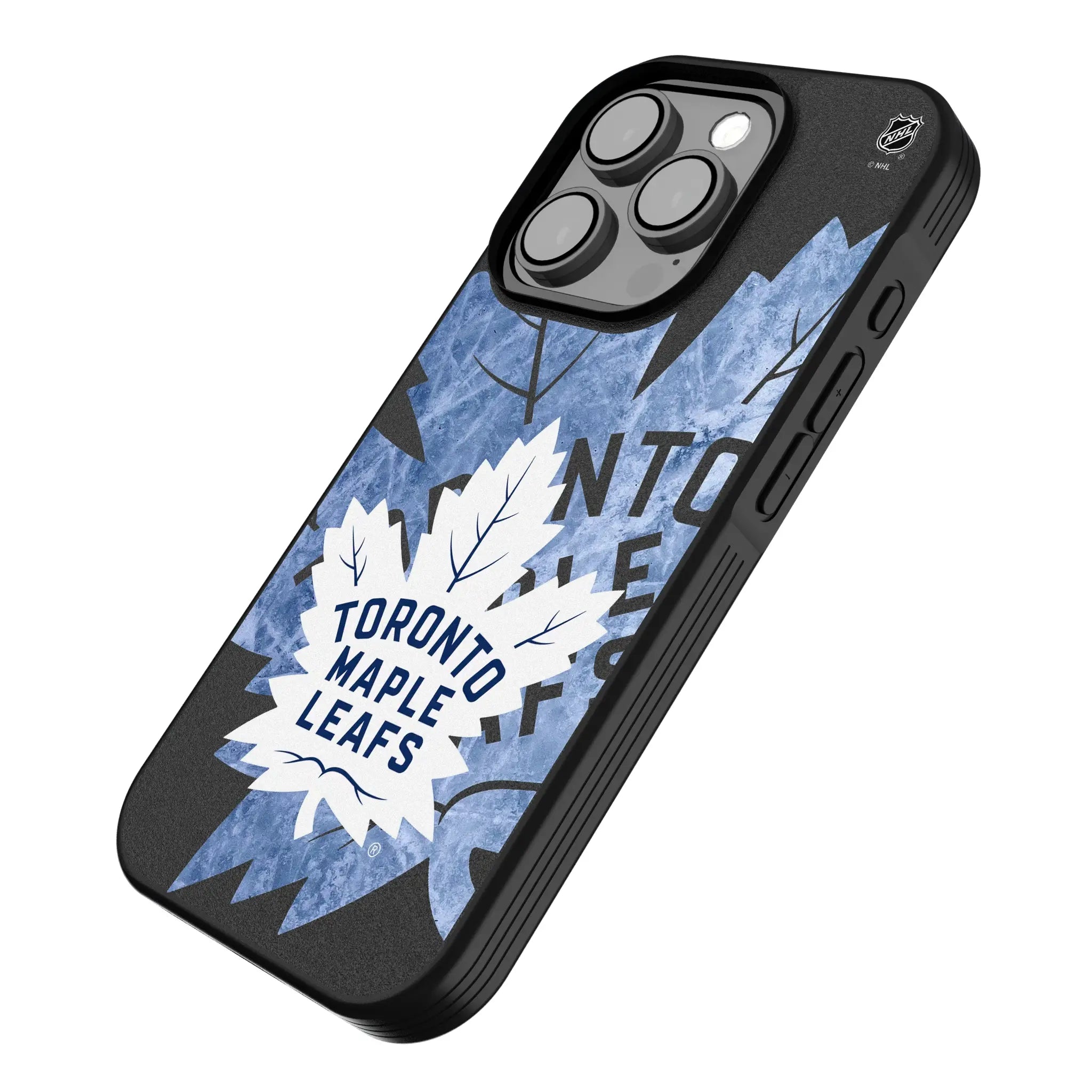 Toronto Maple Leafs Ice Tilt iPhone Bump Phone Case for Apple iPhone - Isometric View