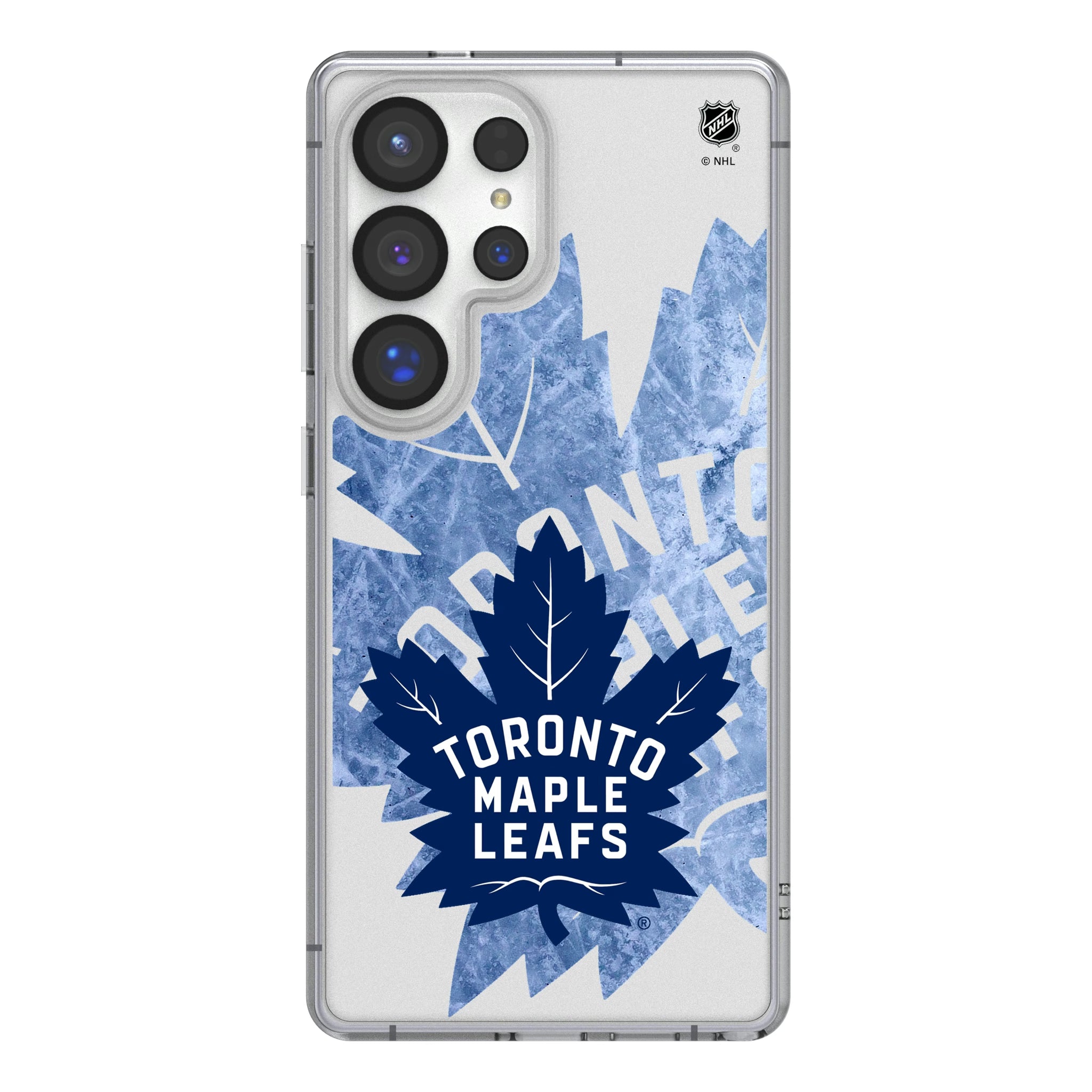 Toronto Maple Leafs Ice Tilt Galaxy Clear Phone Case for Samsung Galaxy
