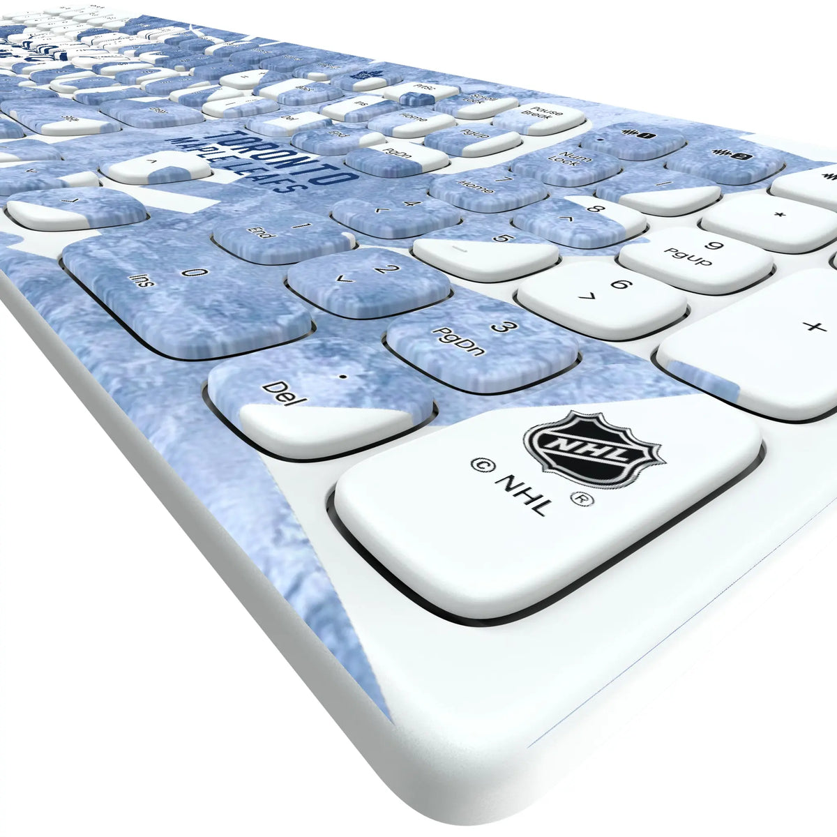 Toronto Maple Leafs Ice Tilt KKB605 Curved Wireless Keyboard - Detail