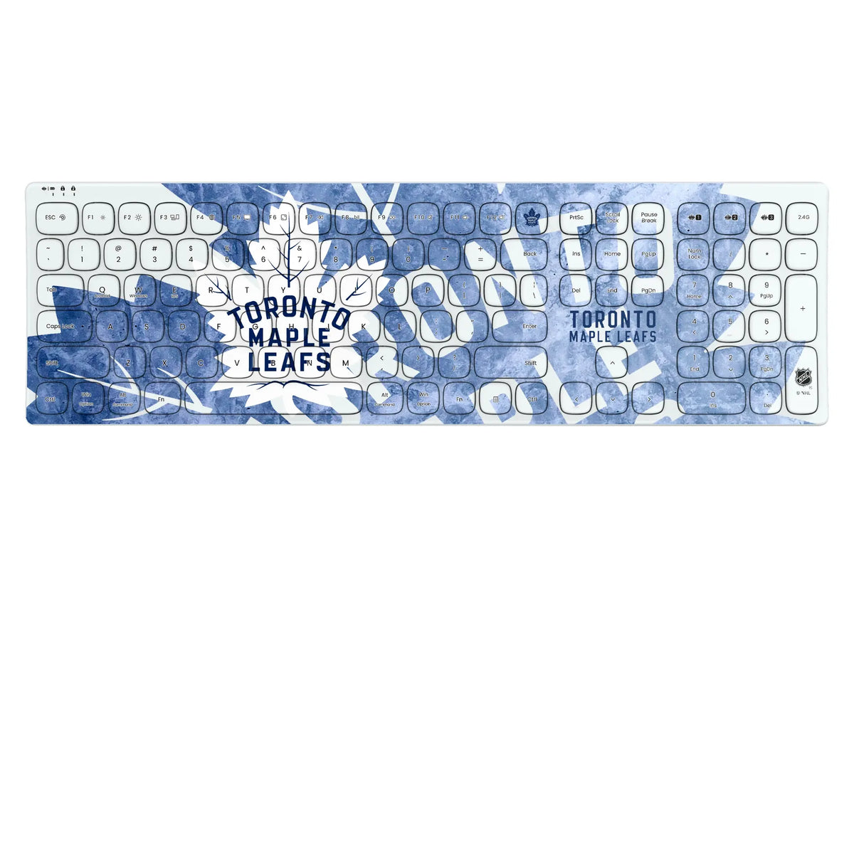 Toronto Maple Leafs Ice Tilt KKB605 Curved Wireless Keyboard