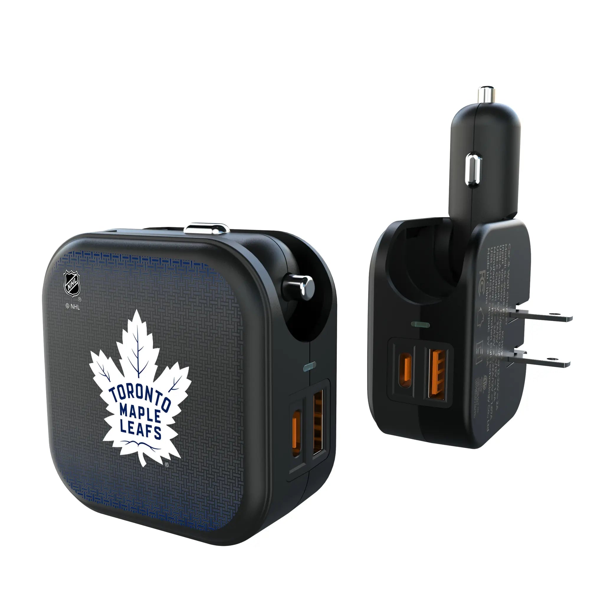 Toronto Maple Leafs Linen 2 in 1 USB A/C Charger