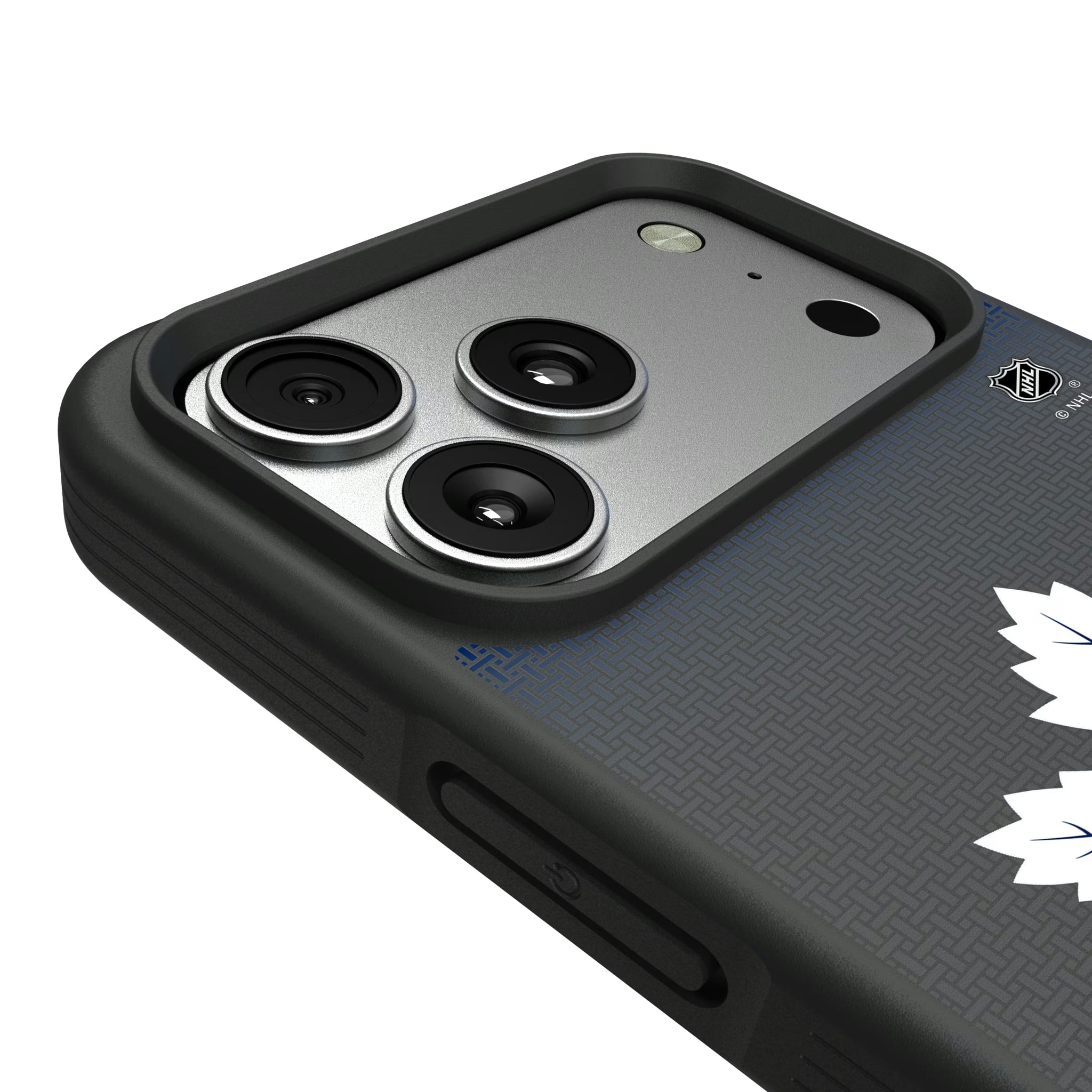 Toronto Maple Leafs Linen iPhone Bump Phone Case for Apple iPhone - Detail#Device_iPhone 17 Pro Max