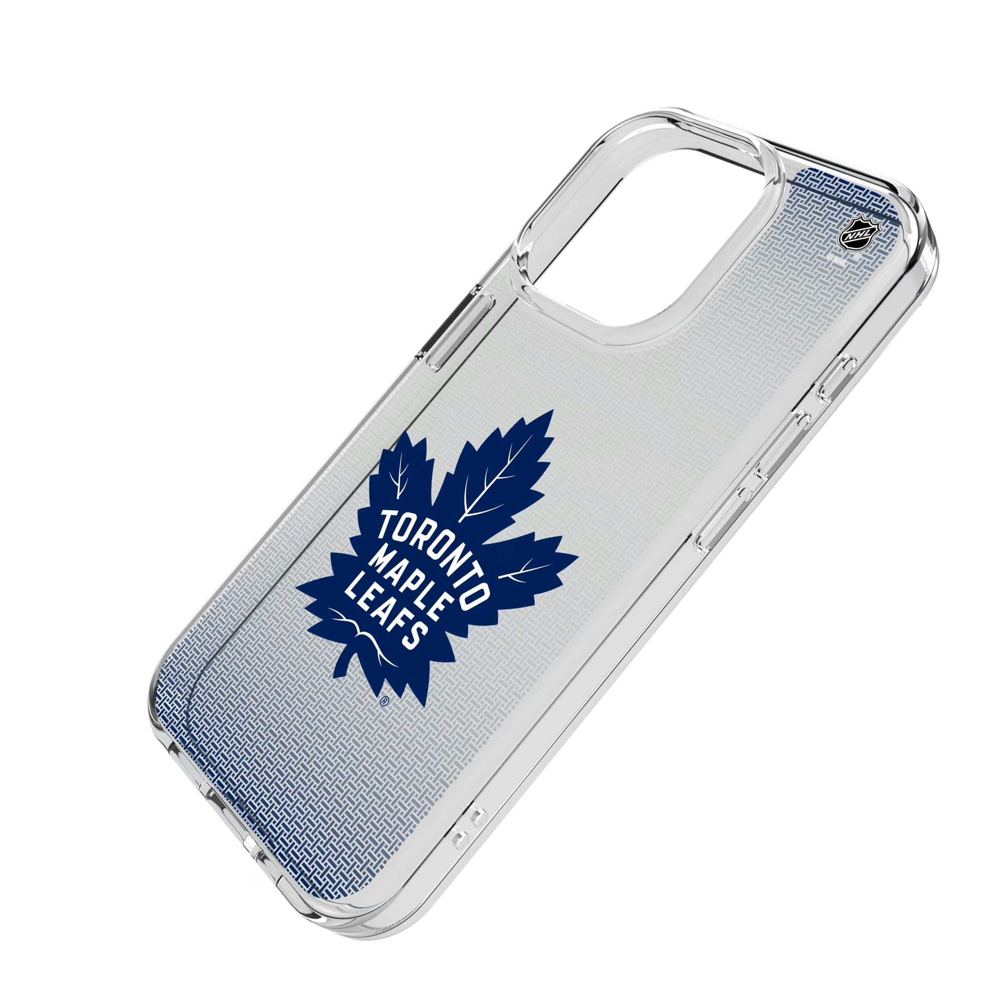 Toronto Maple Leafs Linen iPhone Clear Phone Case for Apple iPhone - Isometric View