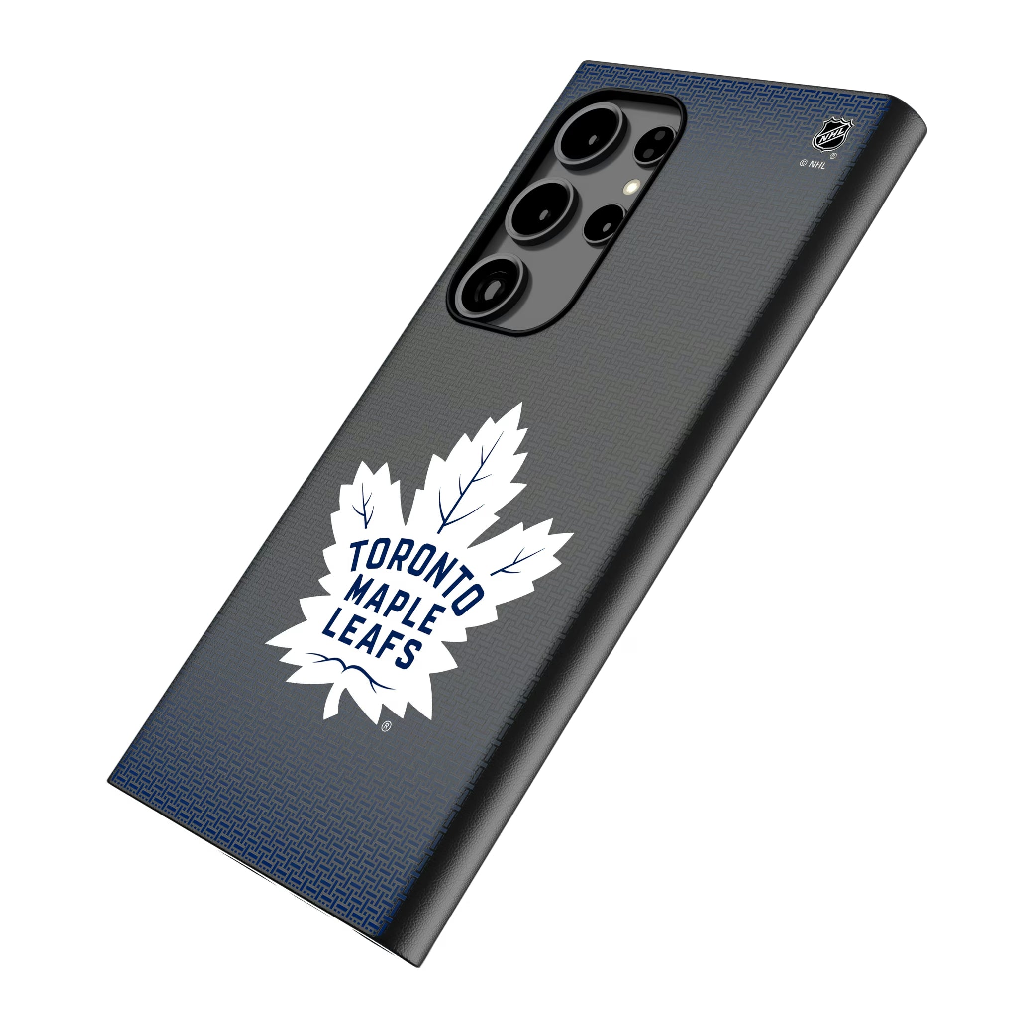 Toronto Maple Leafs Linen Galaxy MagSafe Compatible Phone Case for Samsung Galaxy - Isometric View