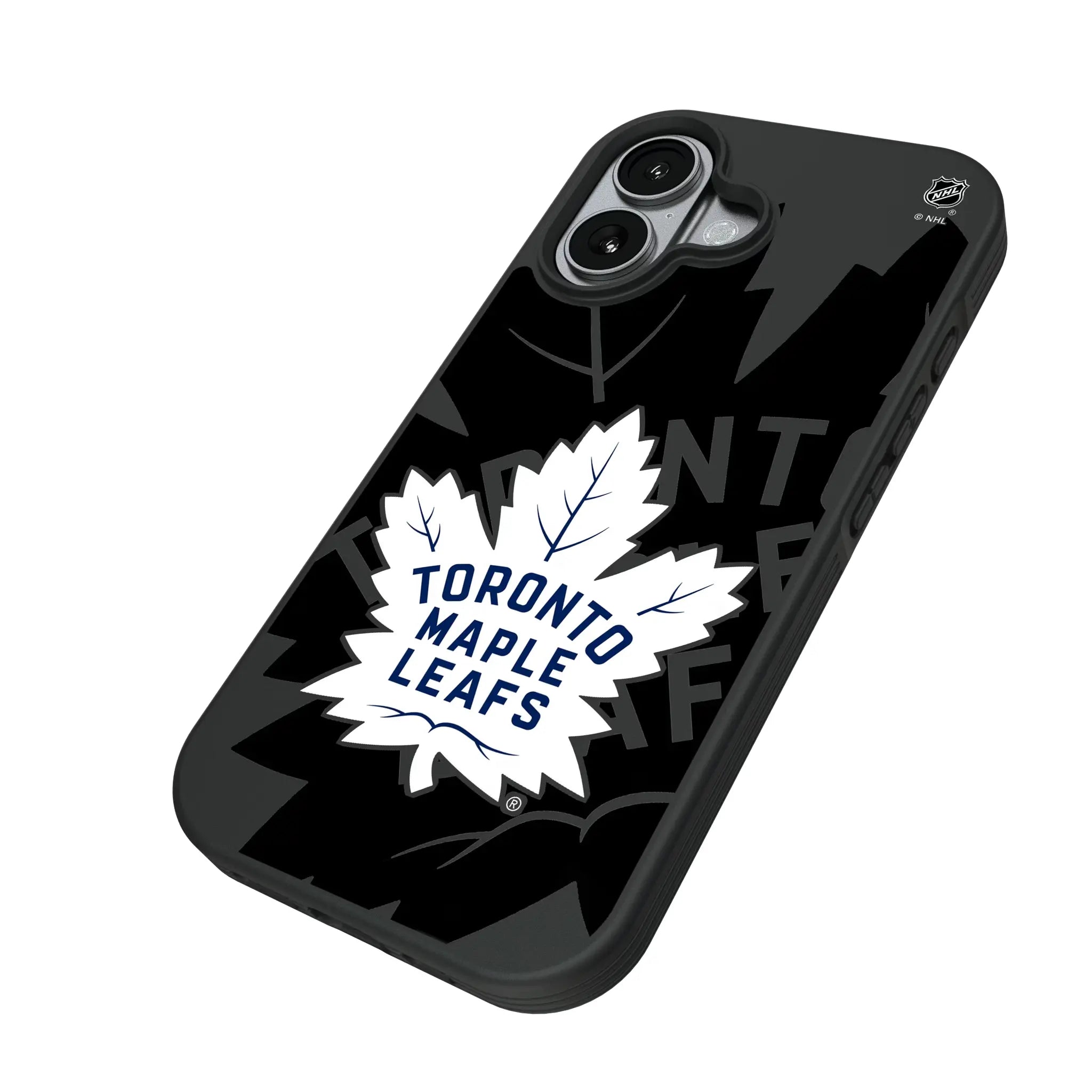Toronto Maple Leafs Monocolor Tilt iPhone Bump Phone Case for Apple iPhone - Isometric View#Device_iPhone 17