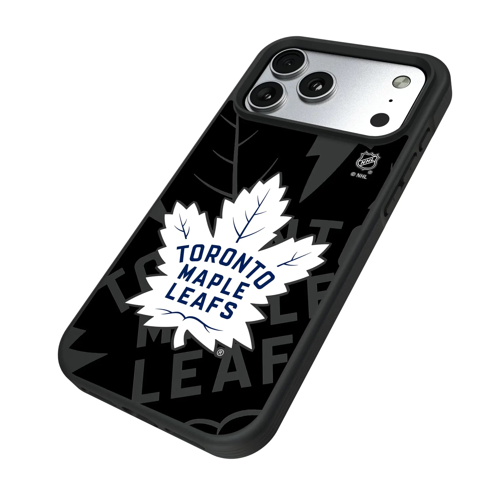 Toronto Maple Leafs Monocolor Tilt iPhone Bump Phone Case for Apple iPhone - Isometric View#Device_iPhone 17 Pro Max