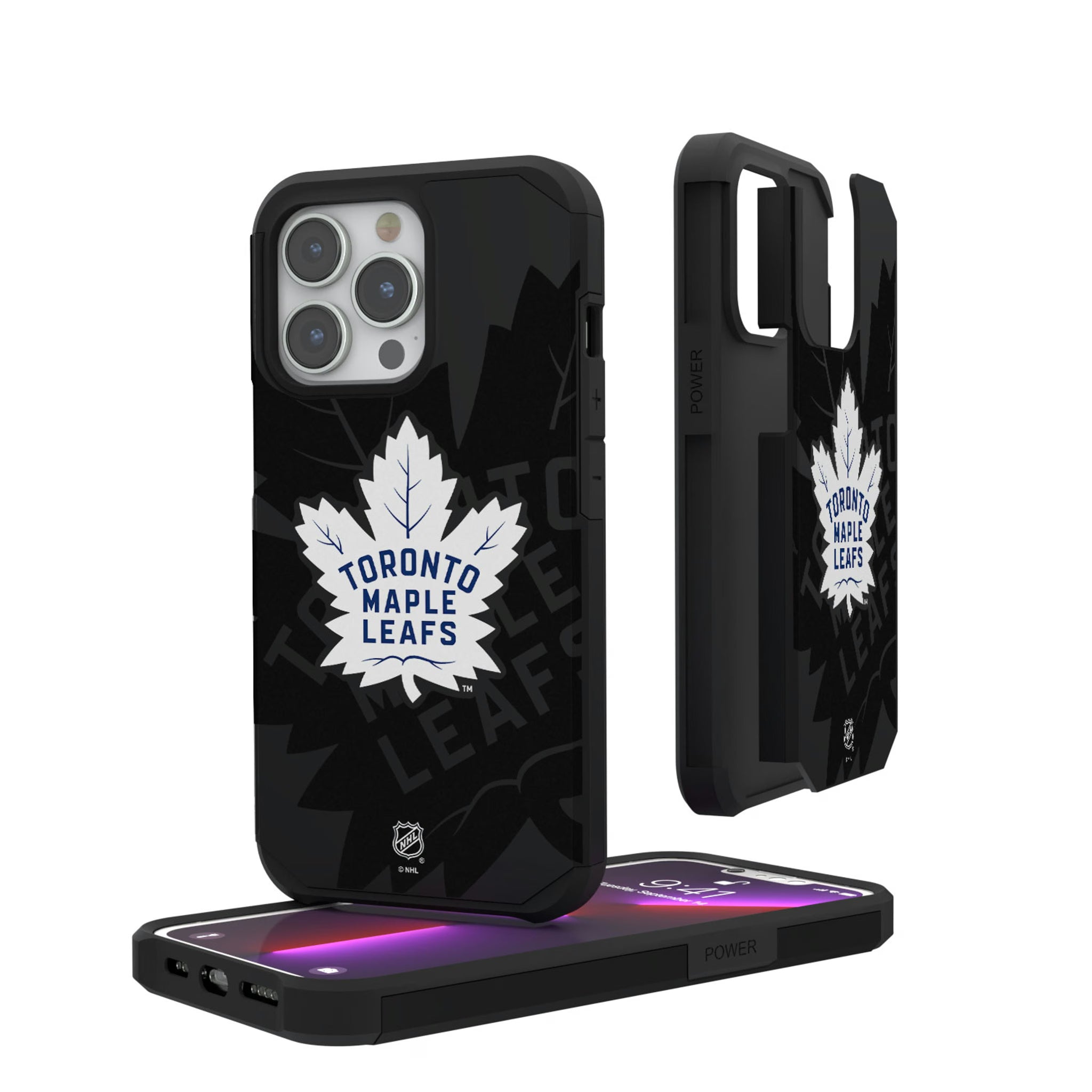 Toronto Maple Leafs Monocolor Tilt iPhone Rugged Phone Case for Apple iPhone