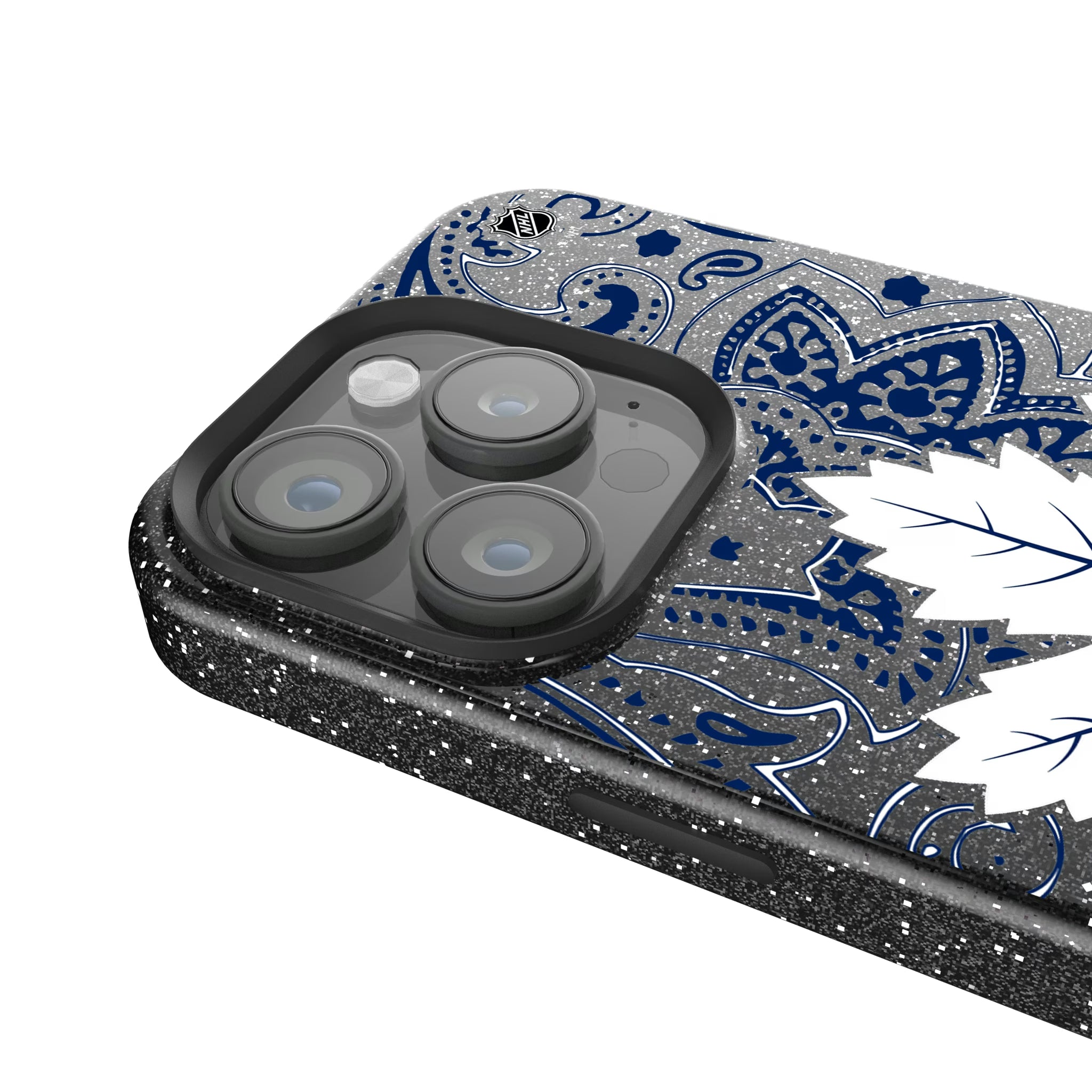 Toronto Maple Leafs Paisley iPhone Bling Phone Case for Apple iPhone - Detail