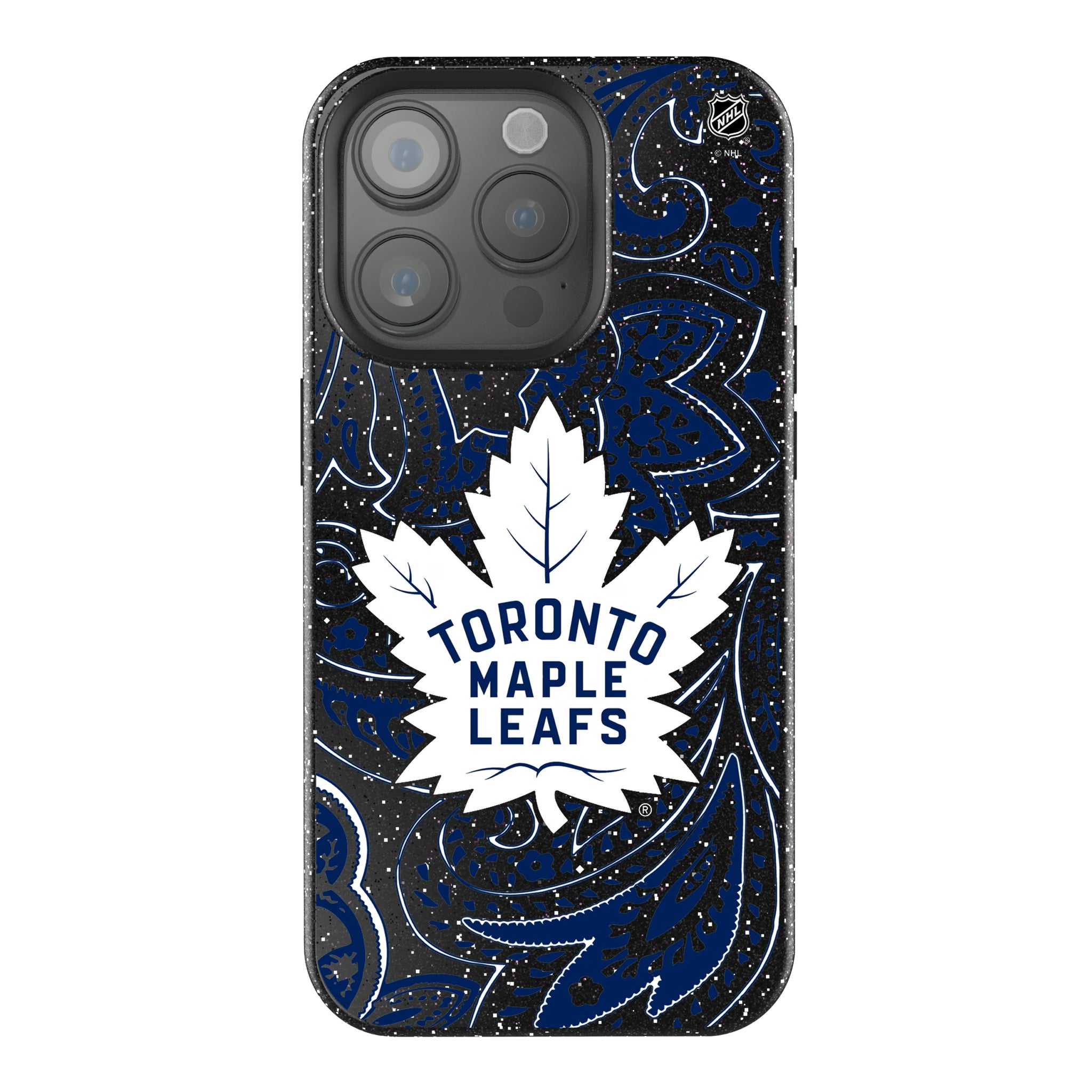 Toronto Maple Leafs Paisley iPhone Bling Phone Case for Apple iPhone