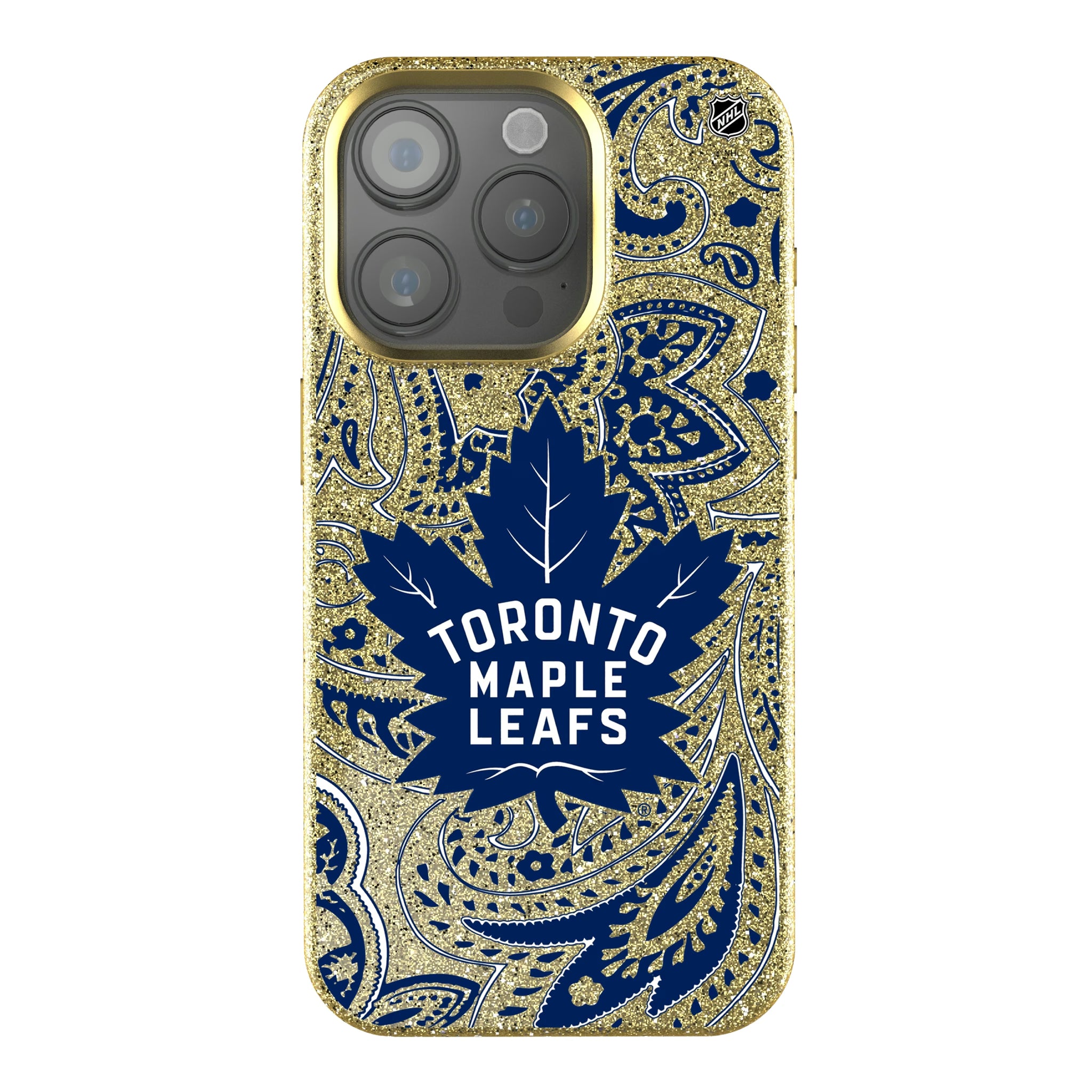 Toronto Maple Leafs Paisley iPhone Bling Phone Case for Apple iPhone