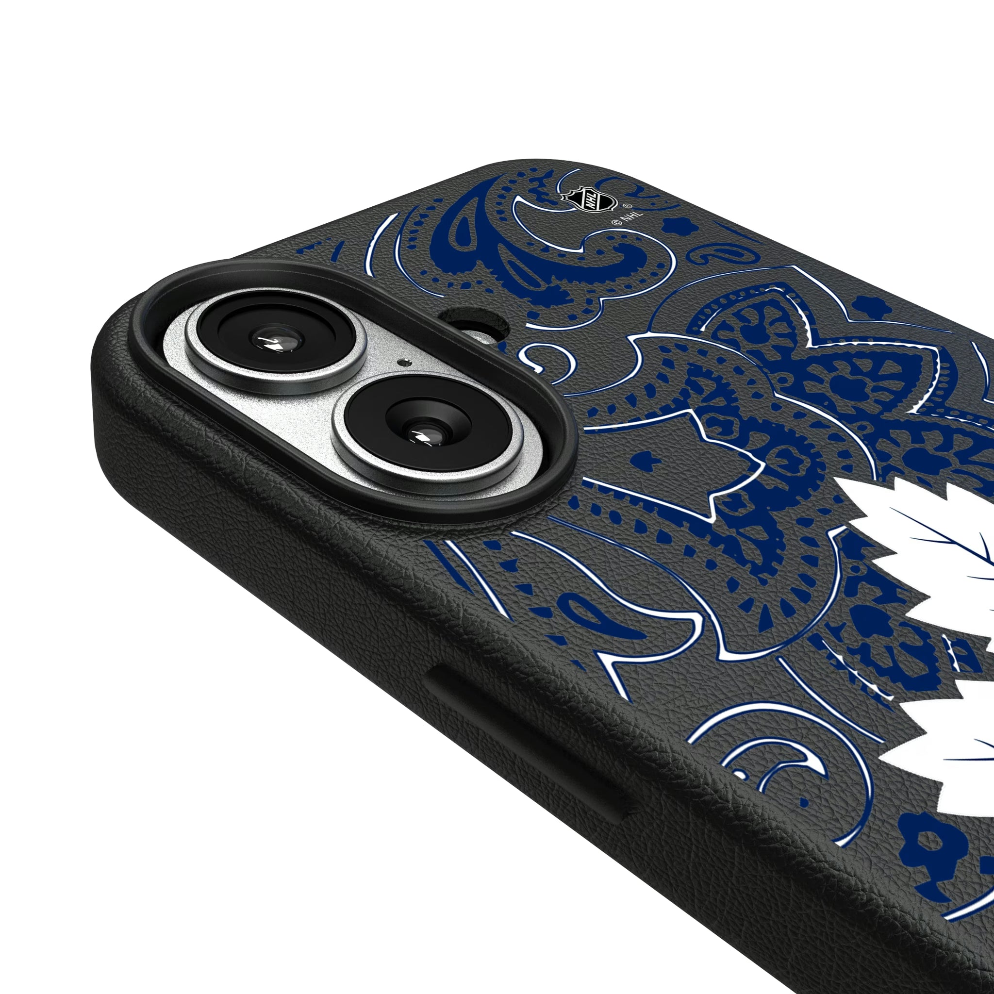 Toronto Maple Leafs Paisley iPhone MagSafe Compatible Phone Case for Apple iPhone - Detail#Device_iPhone 17