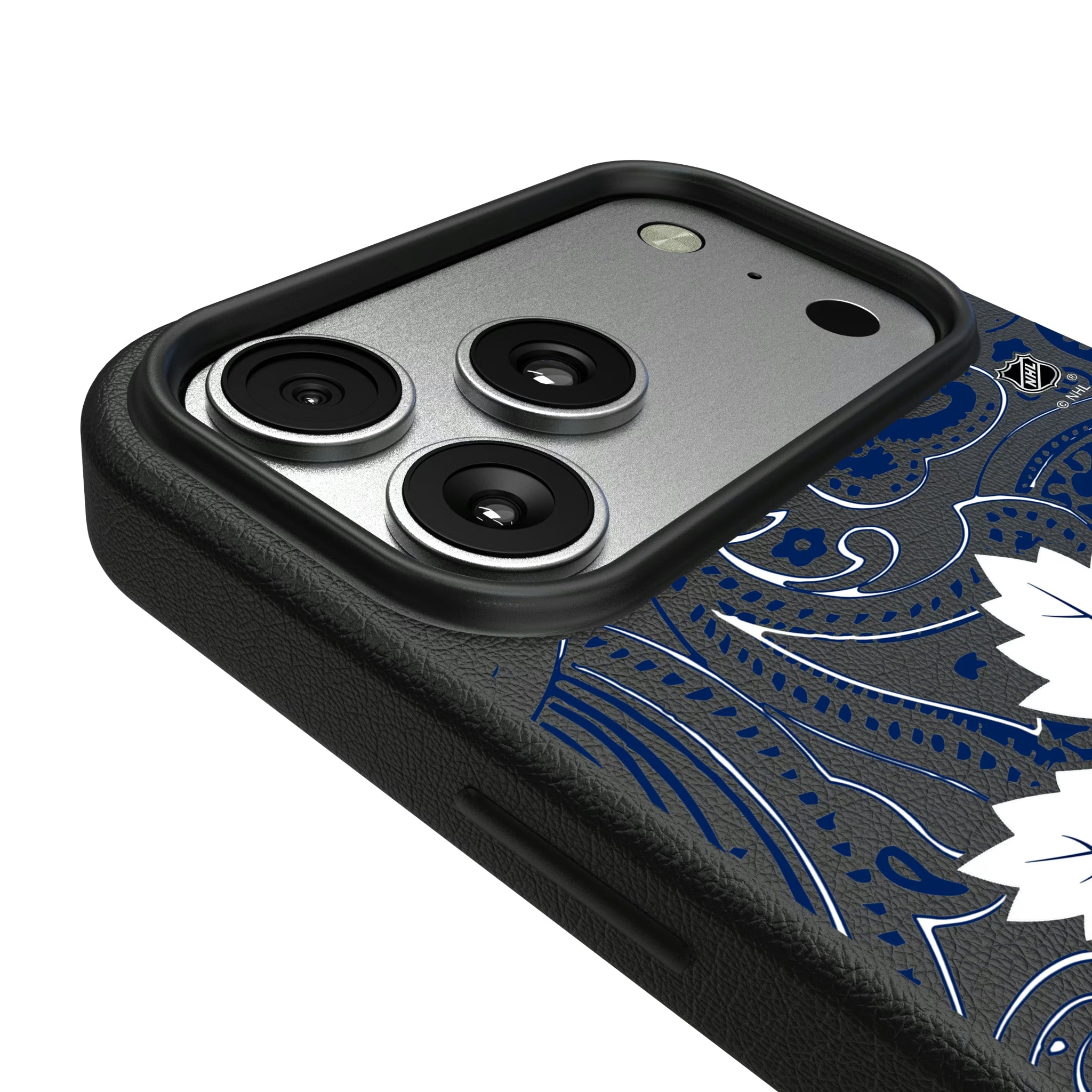 Toronto Maple Leafs Paisley iPhone MagSafe Compatible Phone Case for Apple iPhone - Detail#Device_iPhone 17 Pro Max