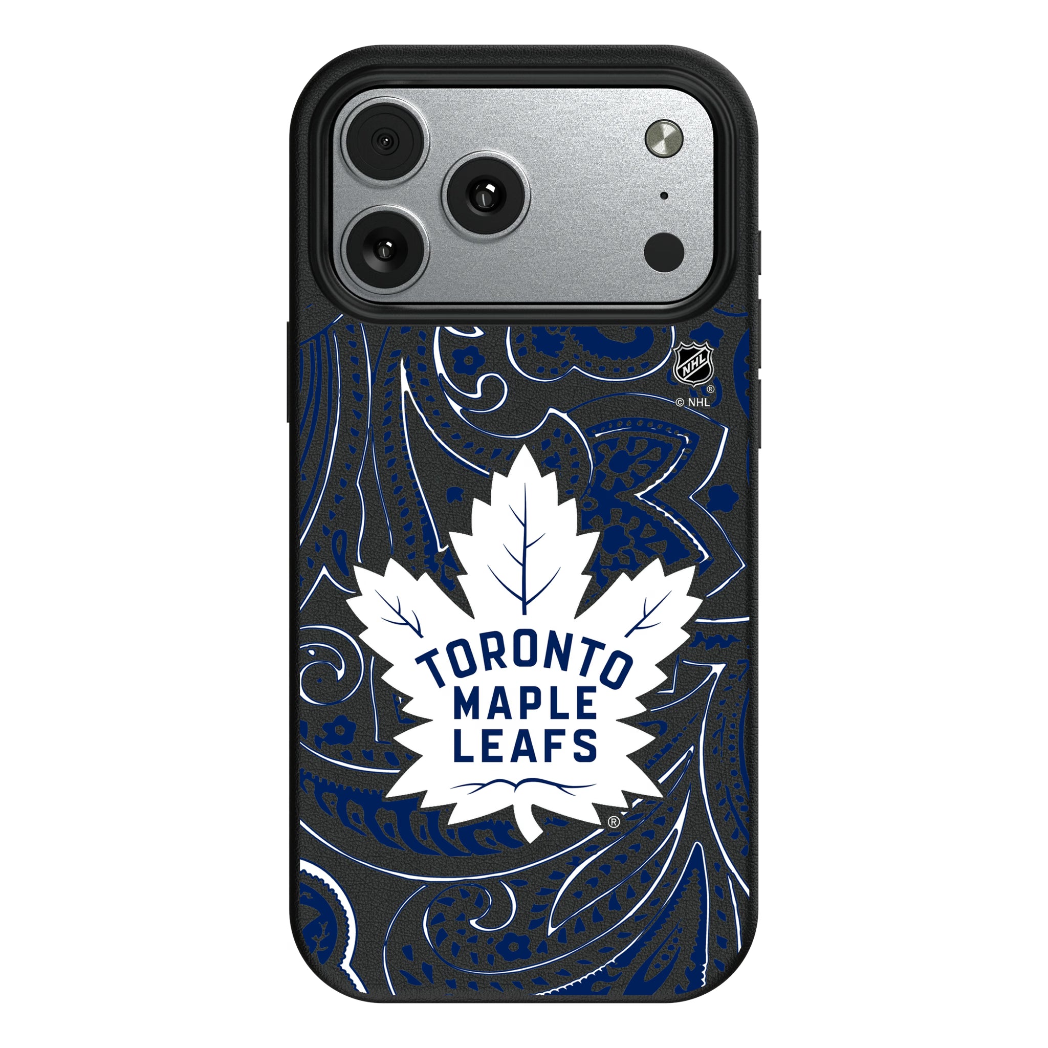 Toronto Maple Leafs Paisley iPhone MagSafe Compatible Phone Case for Apple iPhone#Device_iPhone 17 Pro Max