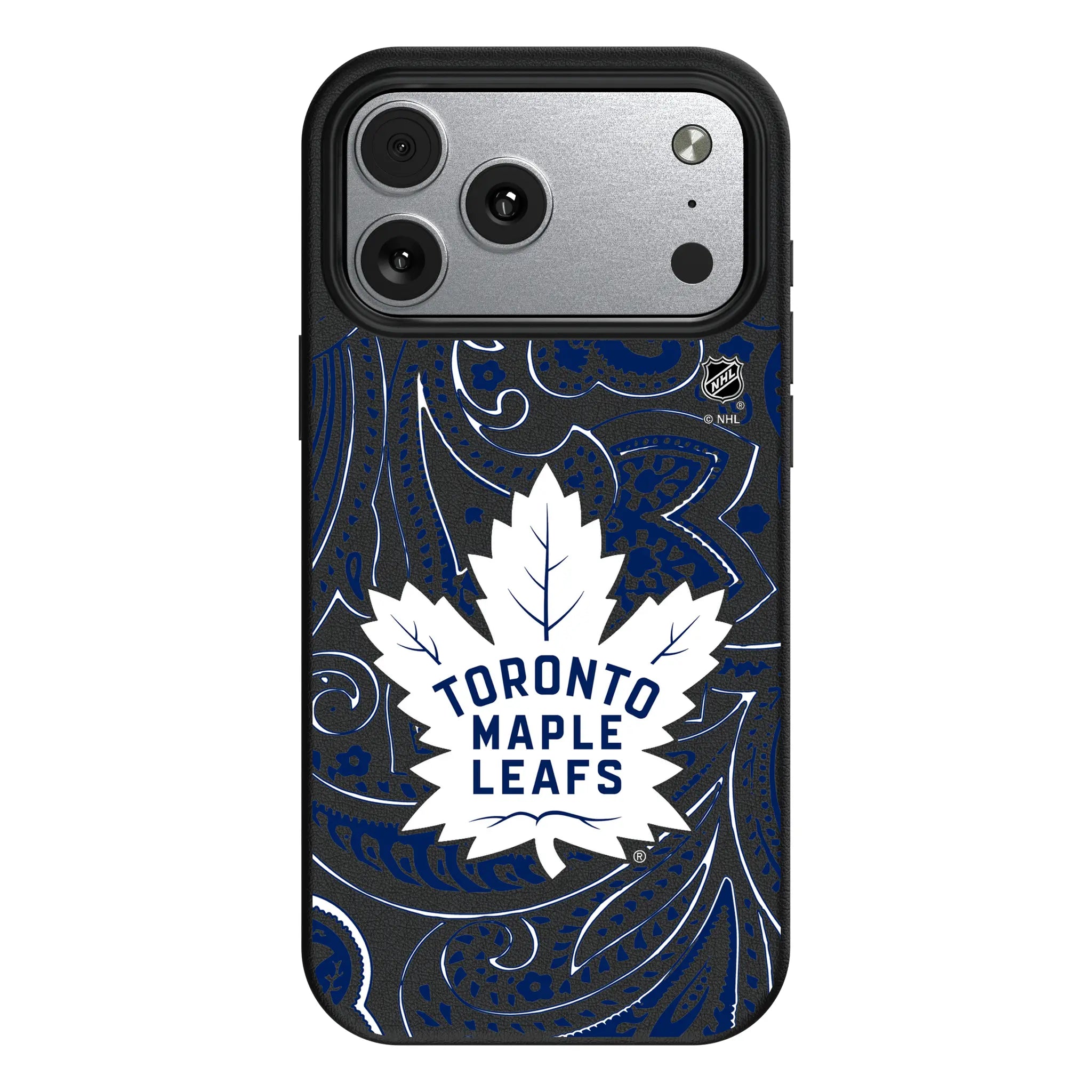 Toronto Maple Leafs Paisley iPhone MagSafe Compatible Phone Case for Apple iPhone#Device_iPhone 17 Pro Max