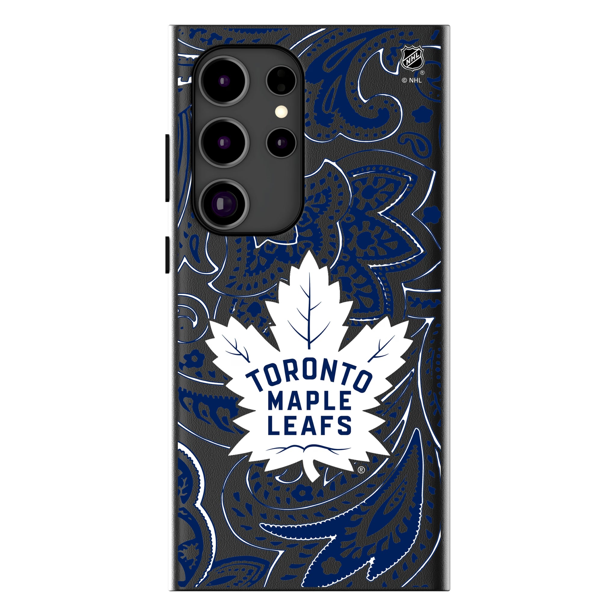 Toronto Maple Leafs Paisley Galaxy MagSafe Compatible Phone Case for Samsung Galaxy