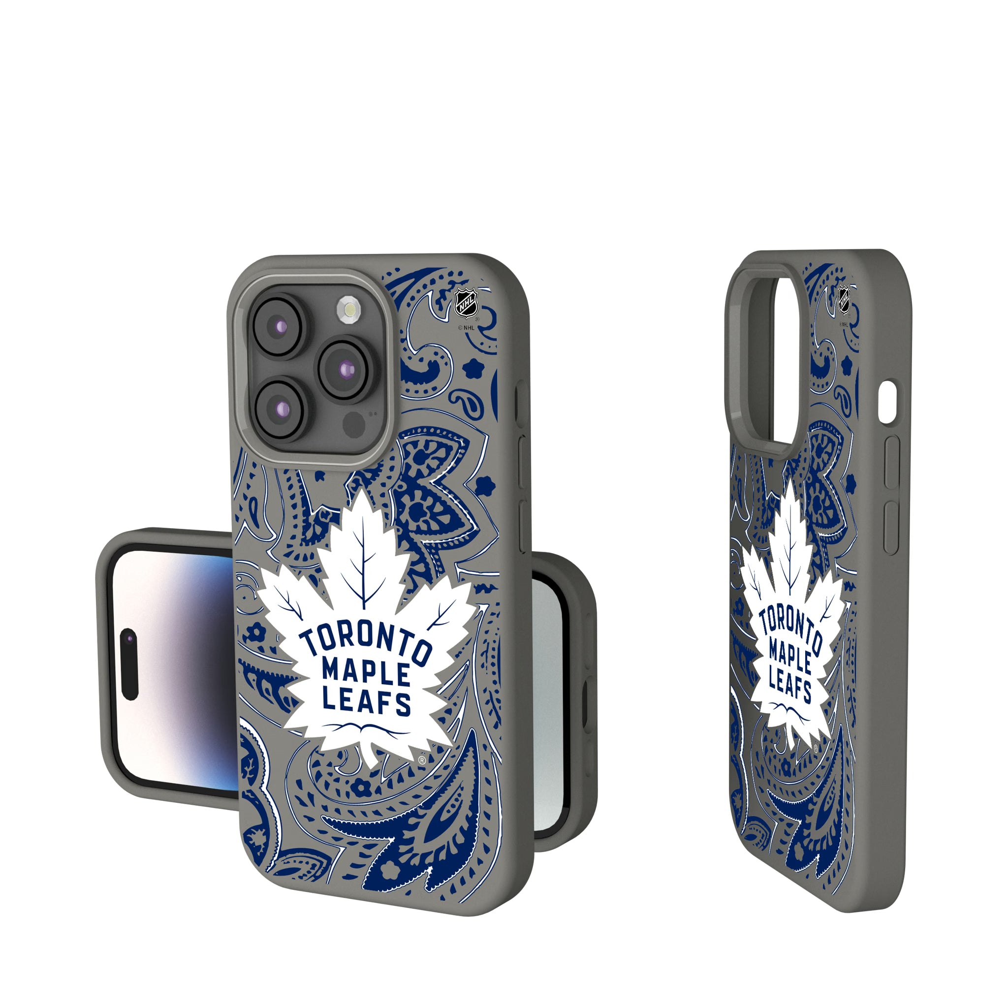 Toronto Maple Leafs Paisley iPhone Soft Touch Phone Case for Apple iPhone