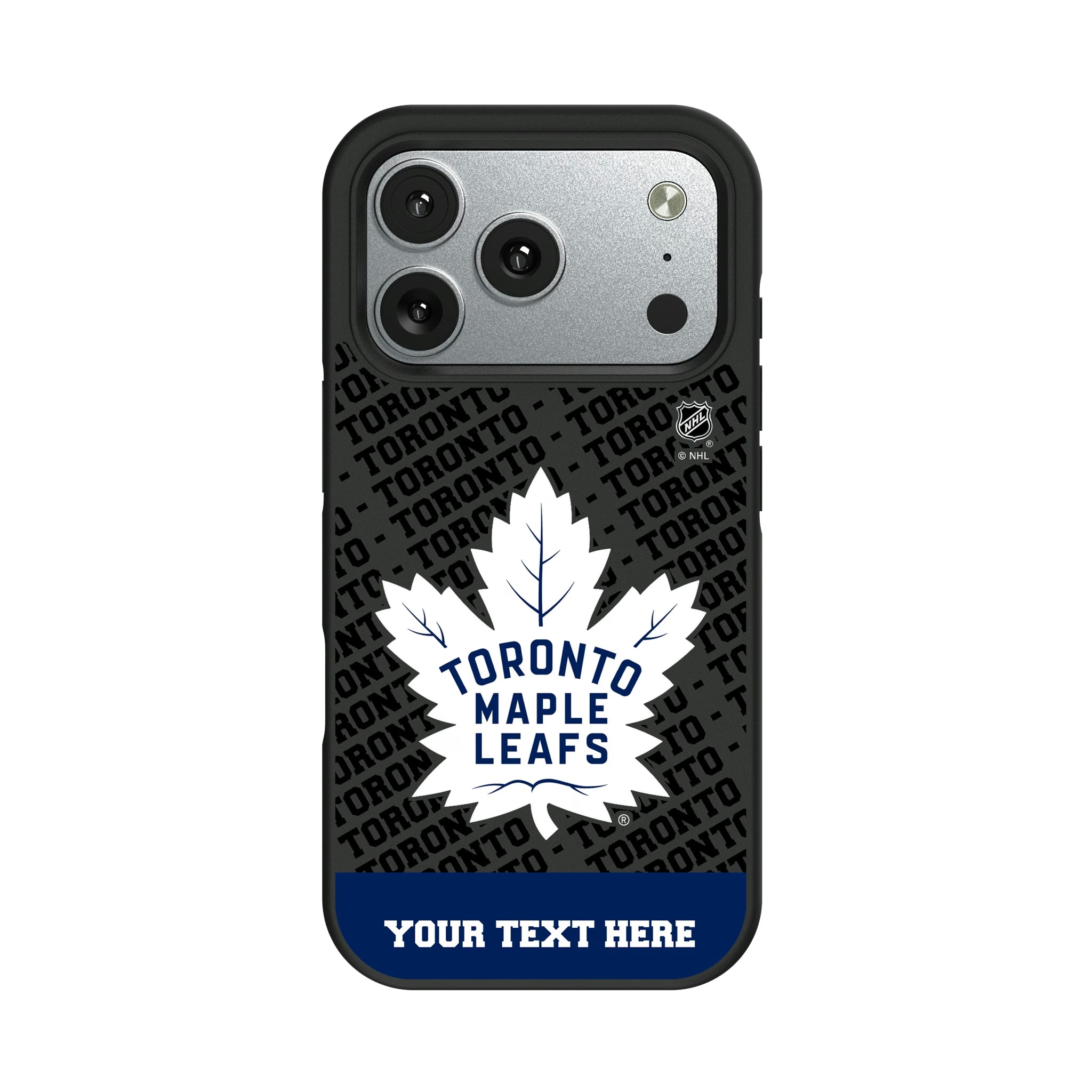 Toronto Maple Leafs Personalized EndZone Plus iPhone Bump Phone Case for Apple iPhone#Device_iPhone 17 Pro