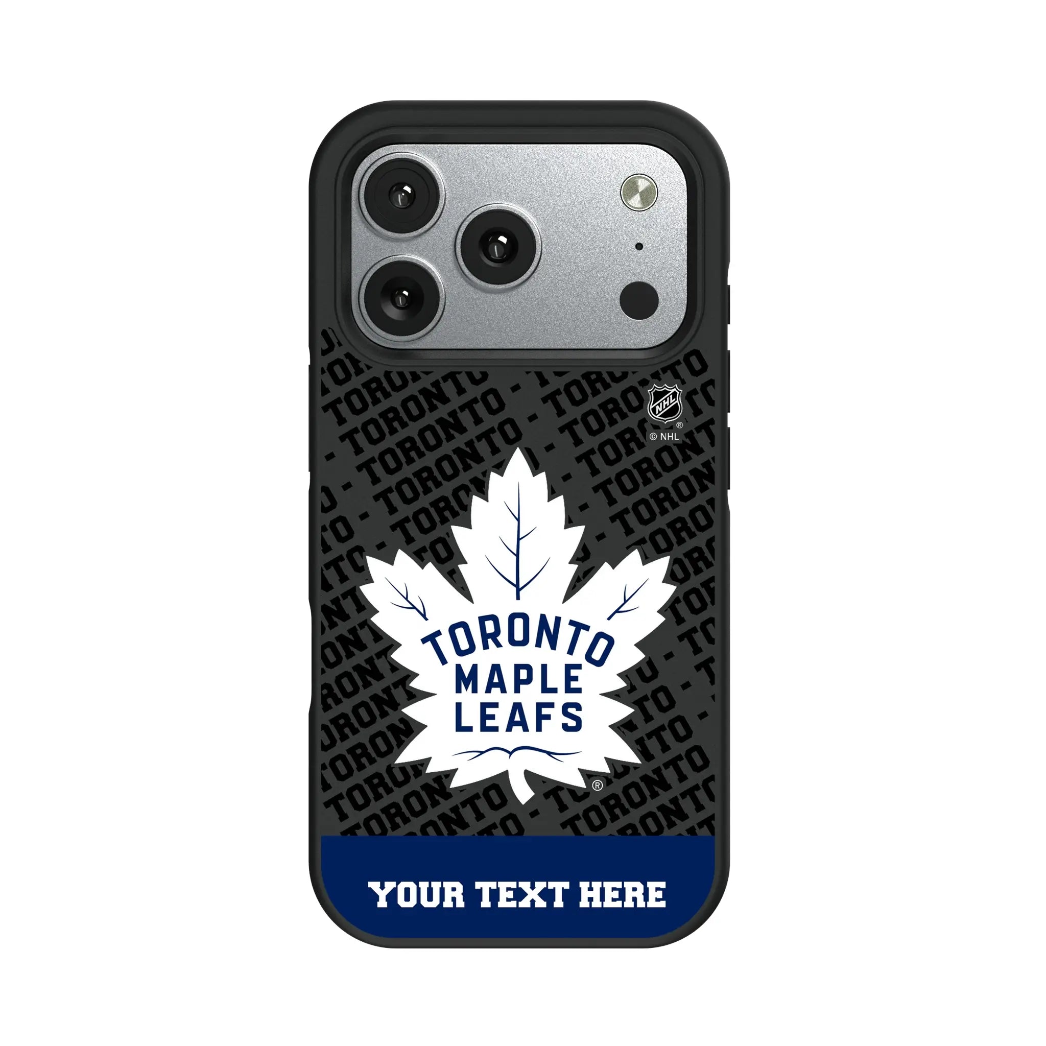 Toronto Maple Leafs Personalized EndZone Plus iPhone Bump Phone Case for Apple iPhone#Device_iPhone 17 Pro