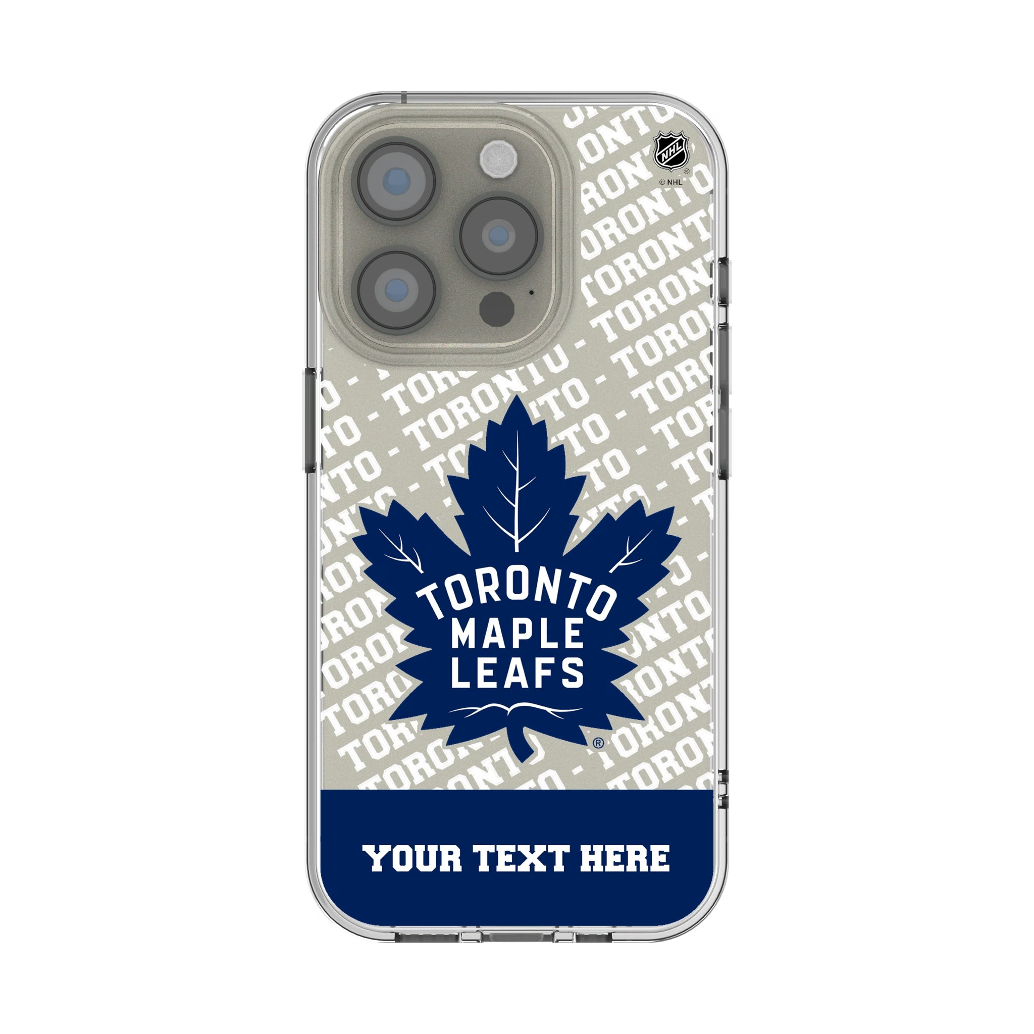 Toronto Maple Leafs Personalized EndZone Plus iPhone Clear Phone Case for Apple iPhone
