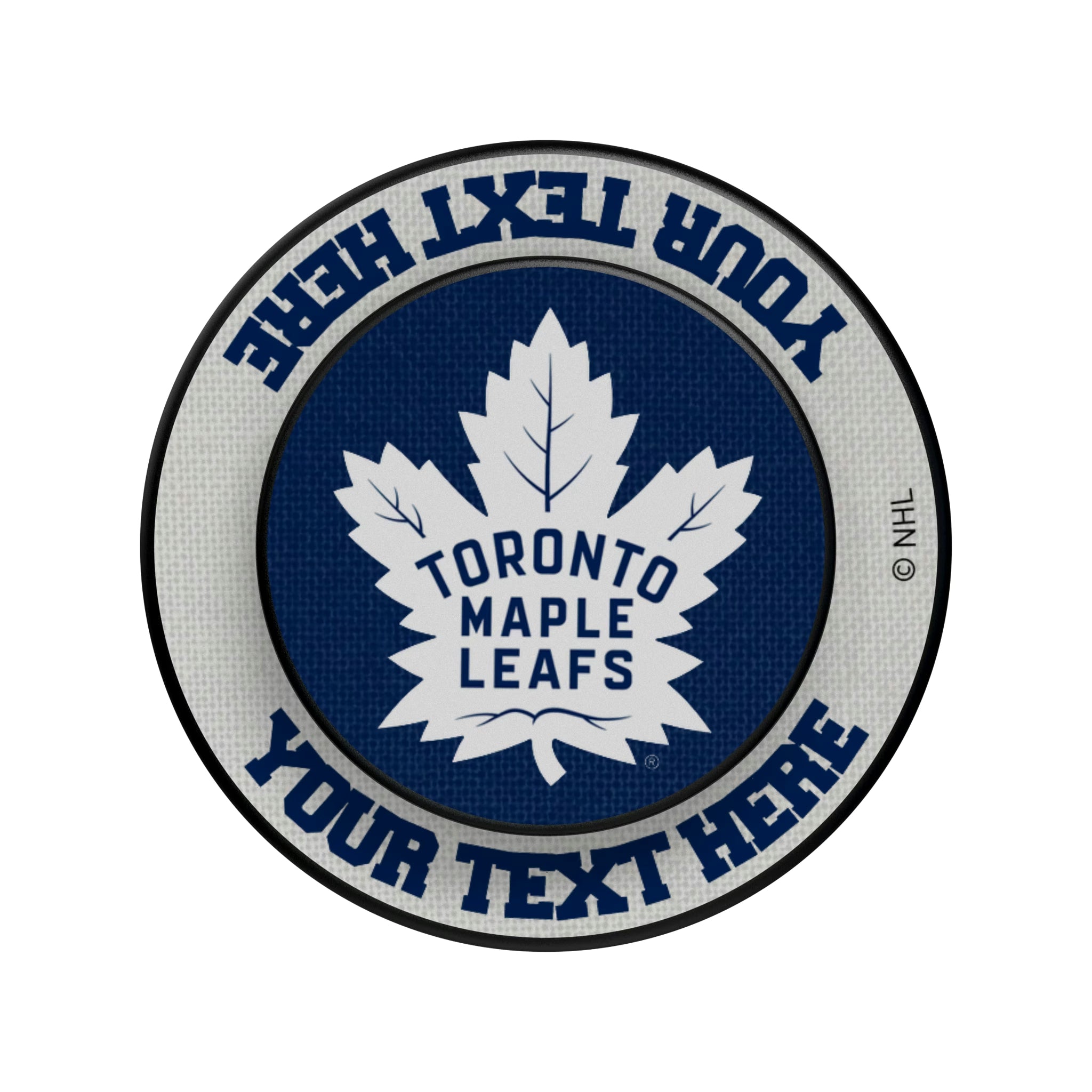 Toronto Maple Leafs Personalized Endzone Solid Popsockets Round Magnetic