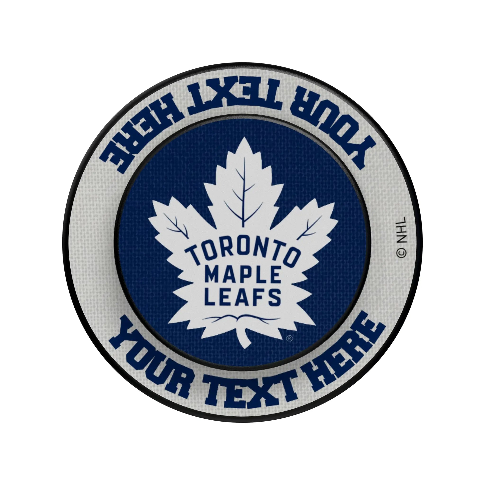Toronto Maple Leafs Personalized Endzone Solid Popsockets Round Magnetic
