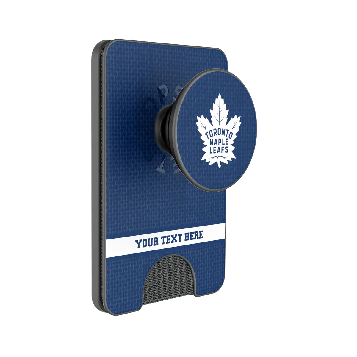 Toronto Maple Leafs Personalized Endzone Solid Popsockets Wallet Magnetic