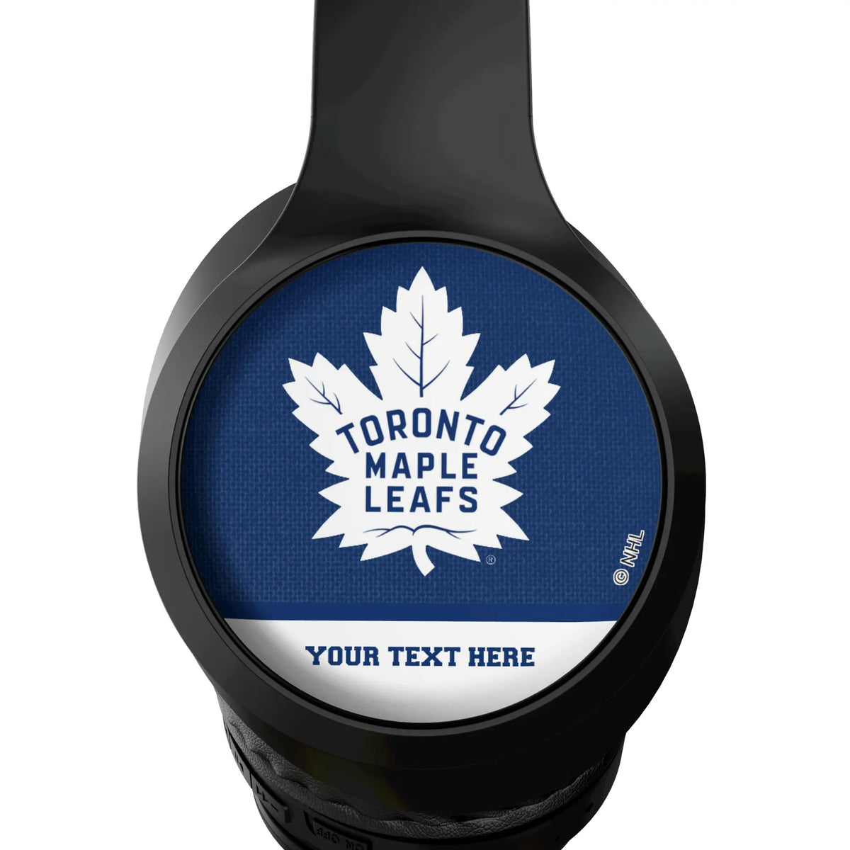 Toronto Maple Leafs Personalized Endzone Solid Wireless Over-Ear Headphones With Case - Detail