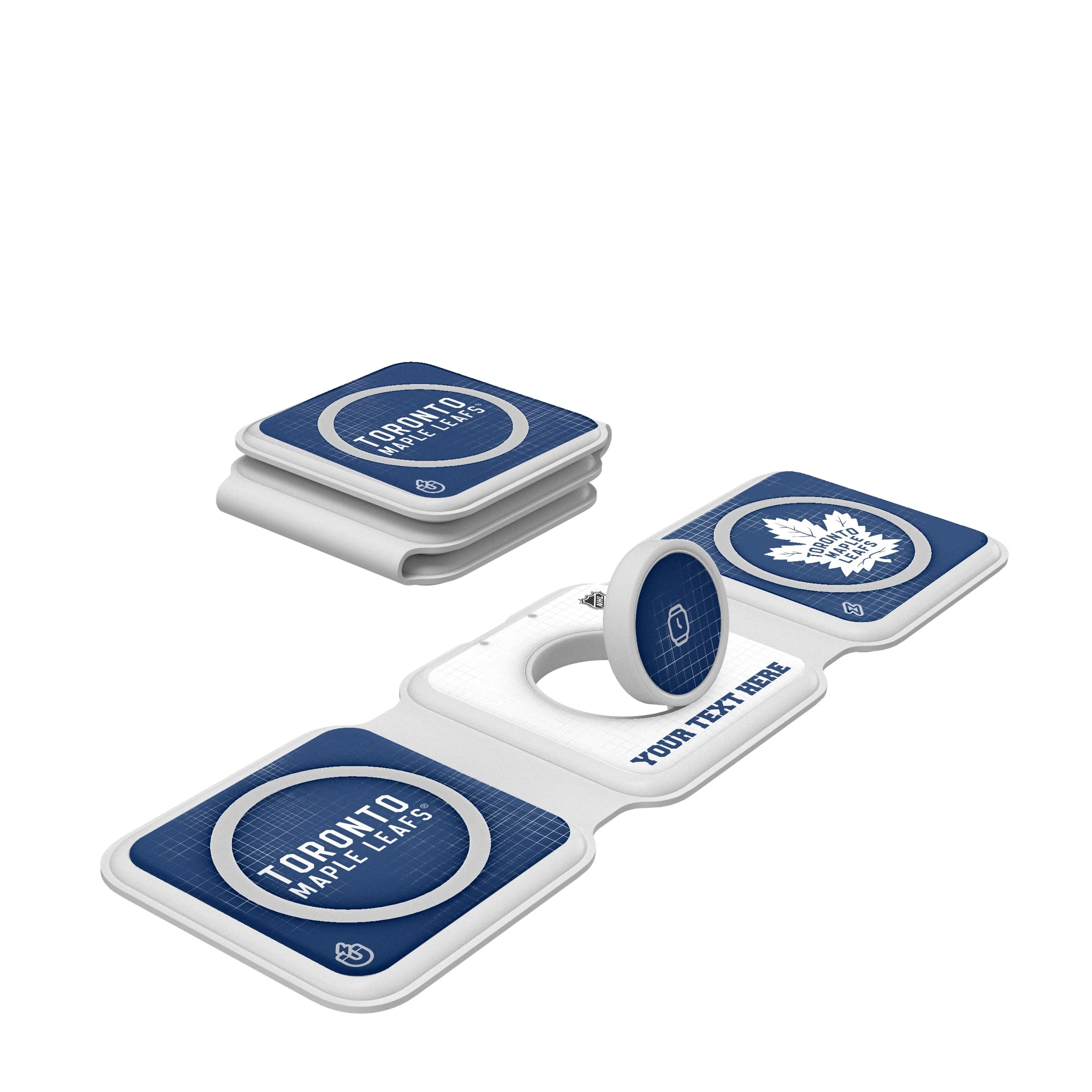 Toronto Maple Leafs Personalized Hatch Foldable 3 in 1 Charger