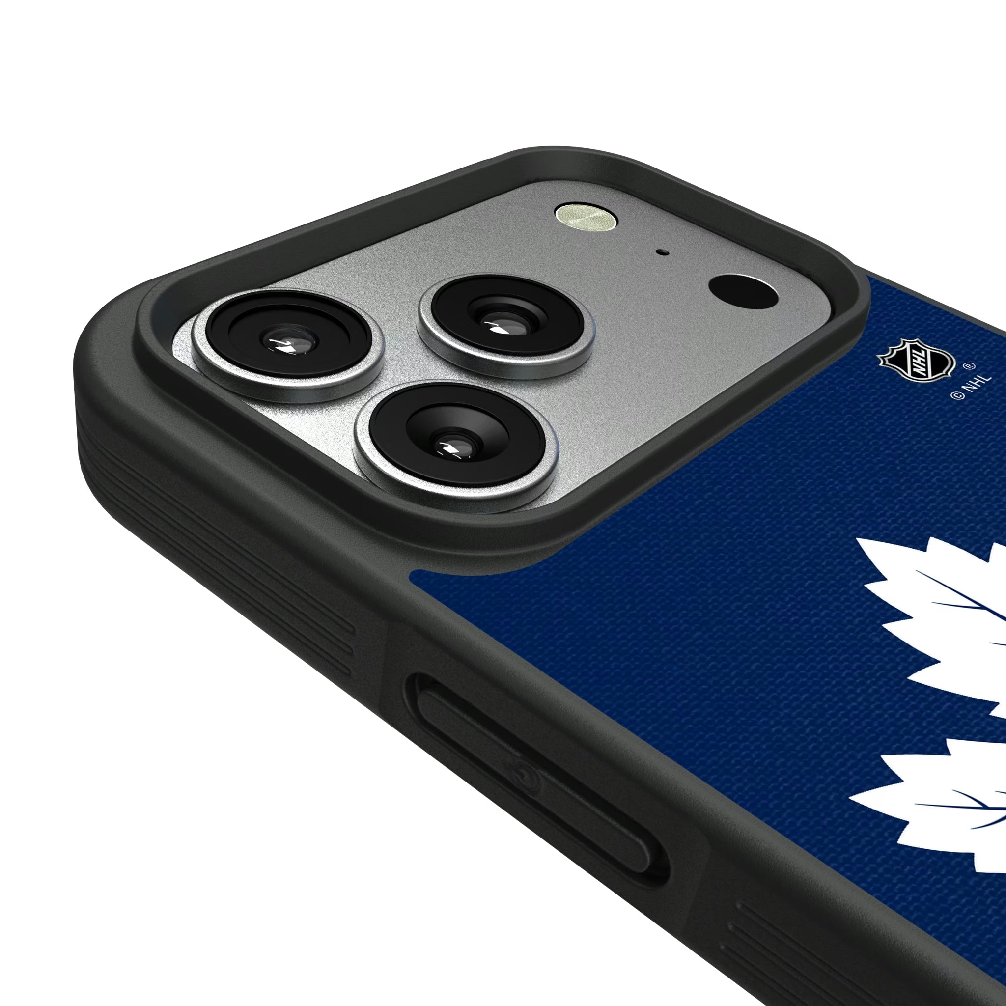 Toronto Maple Leafs Personalized Stripe iPhone Bump Phone Case for Apple iPhone - Detail#Device_iPhone 17 Pro