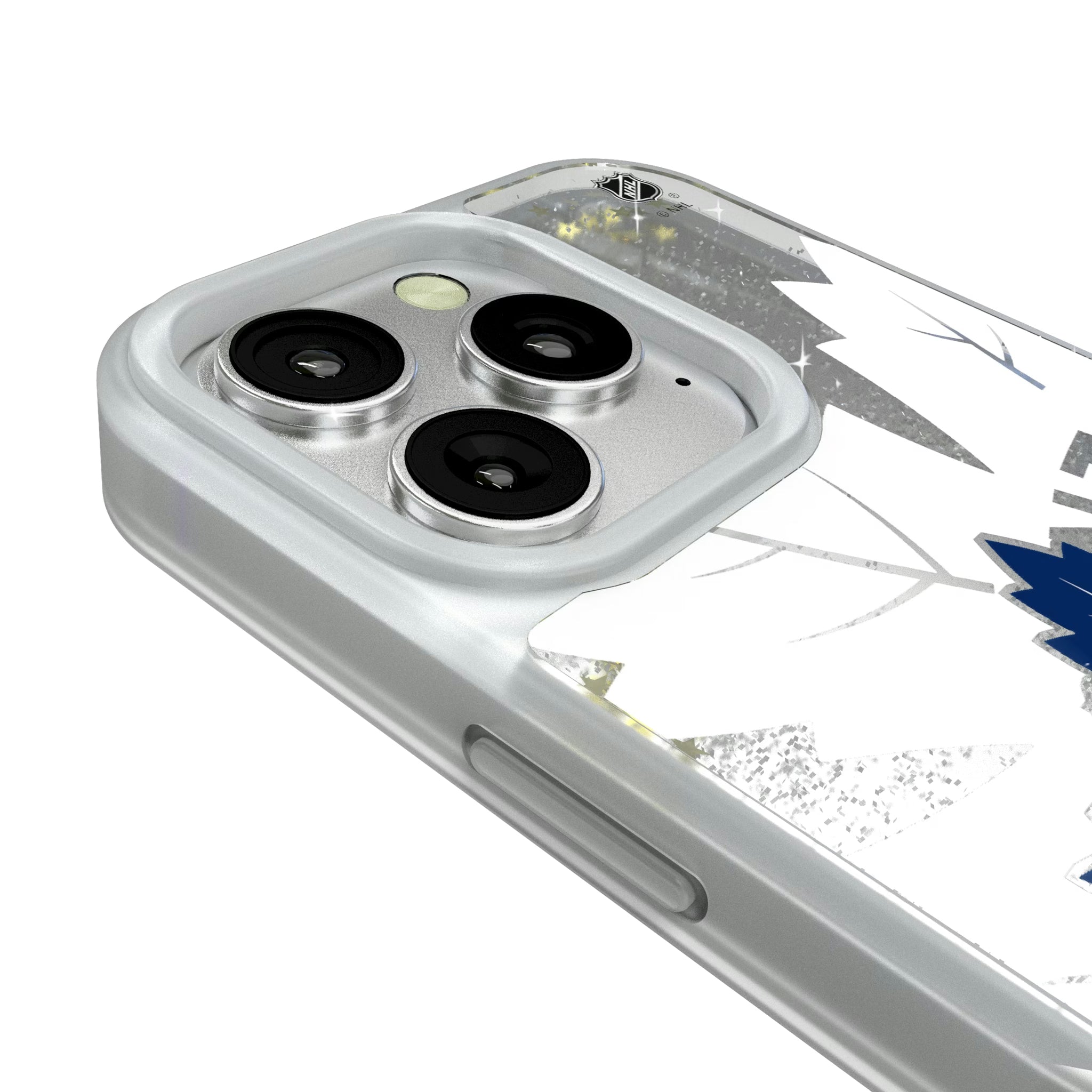 Toronto Maple Leafs Personalized Tilt iPhone Glitter Phone Case for Apple iPhone - Detail#Device_iPhone 16 Pro