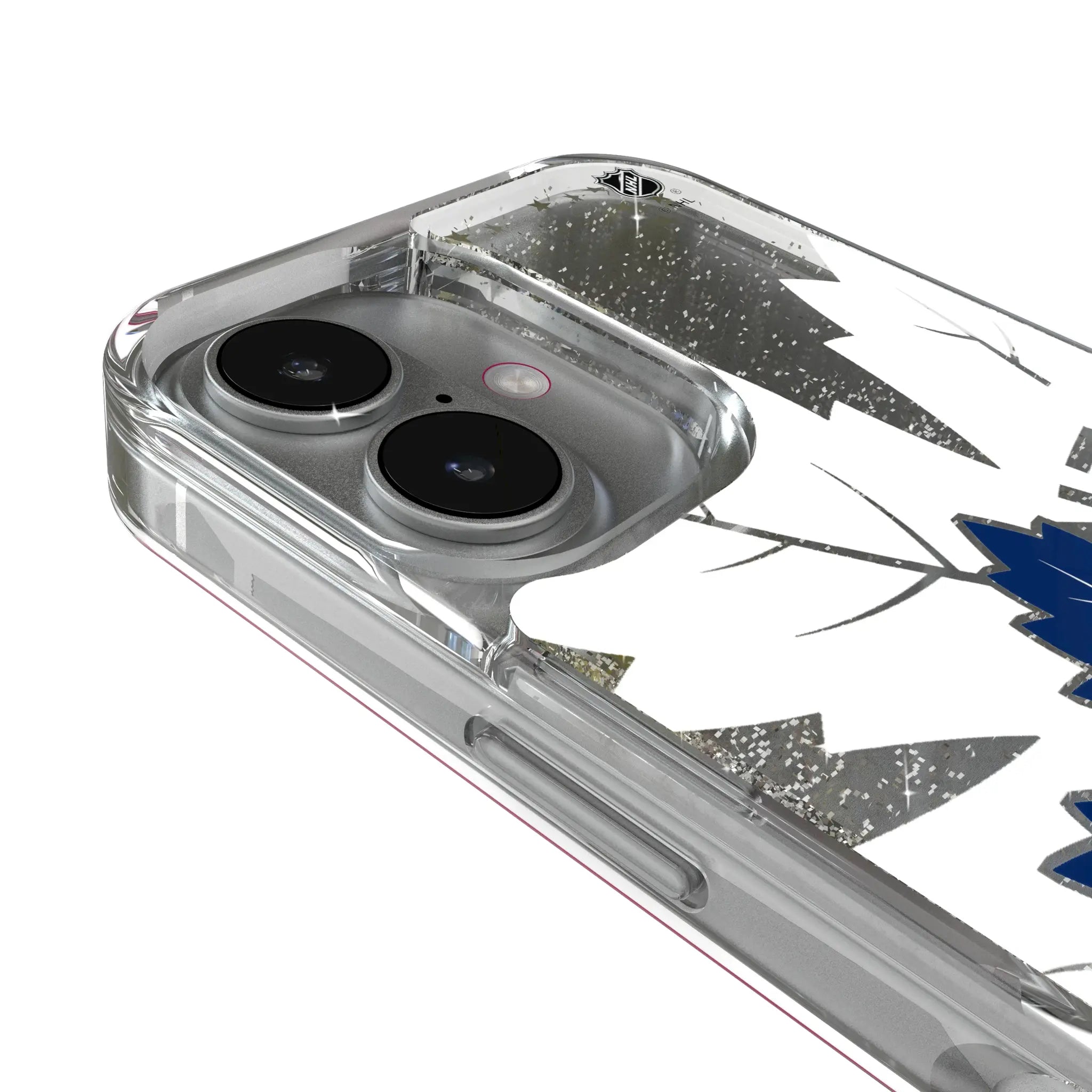 Toronto Maple Leafs Personalized Tilt iPhone Glitter Phone Case for Apple iPhone - Detail