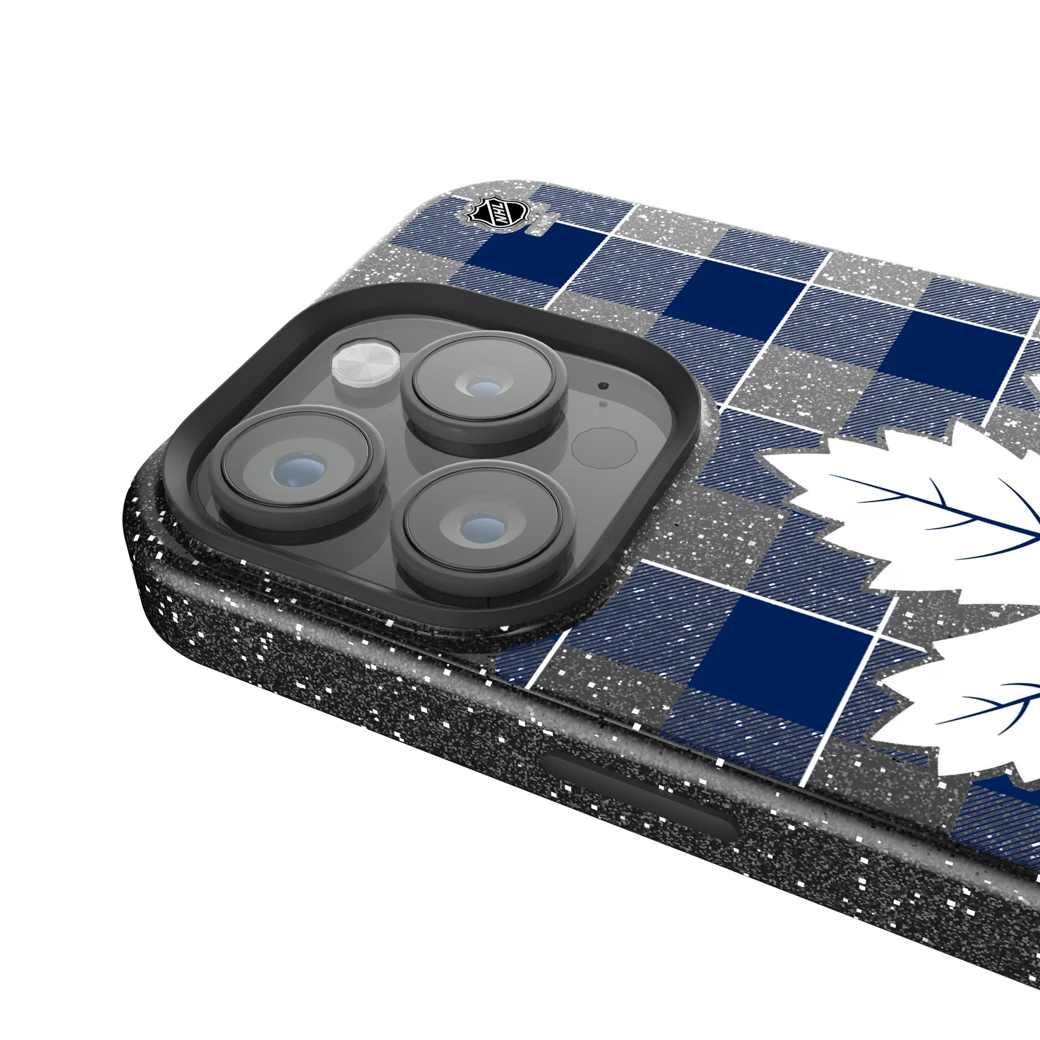 Toronto Maple Leafs Plaid iPhone Bling Phone Case for Apple iPhone - Detail