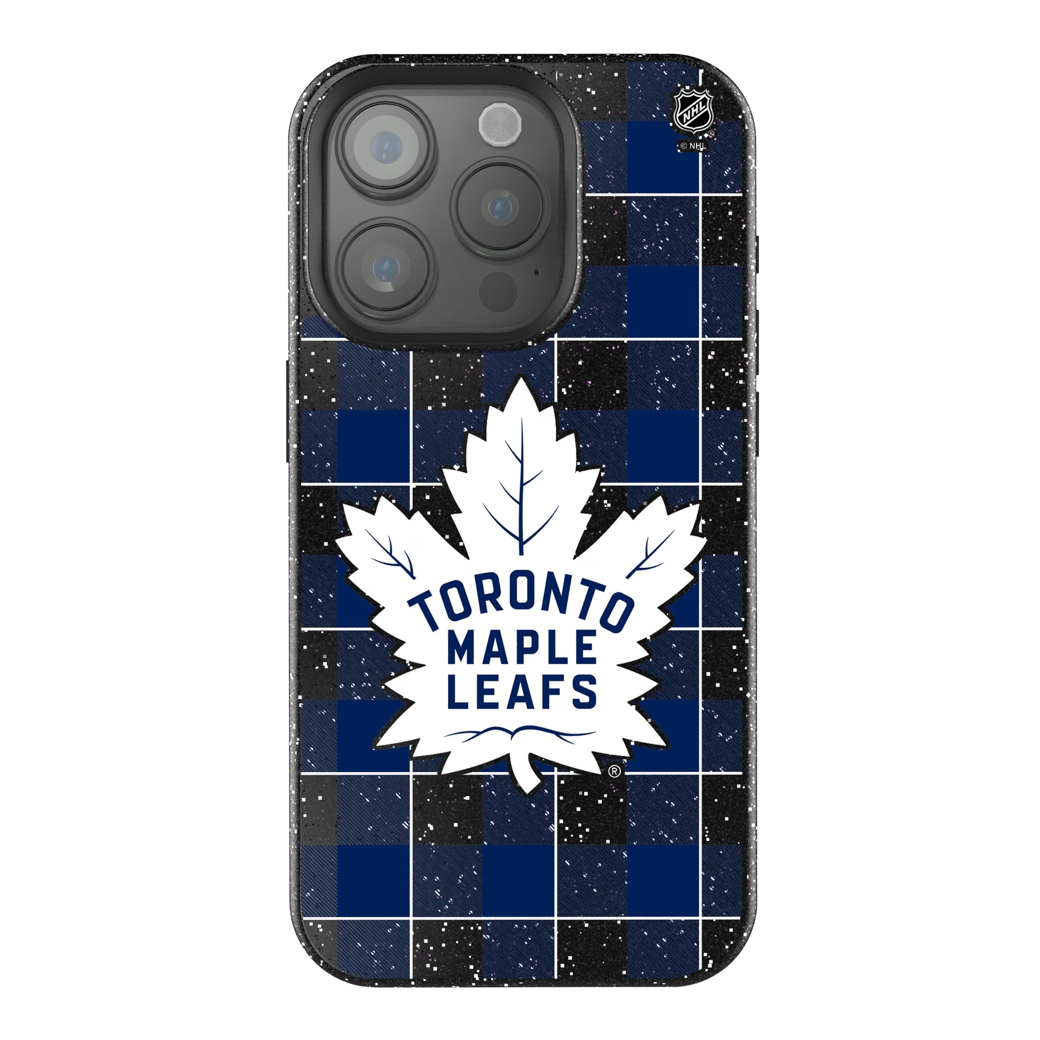Toronto Maple Leafs Plaid iPhone Bling Phone Case for Apple iPhone