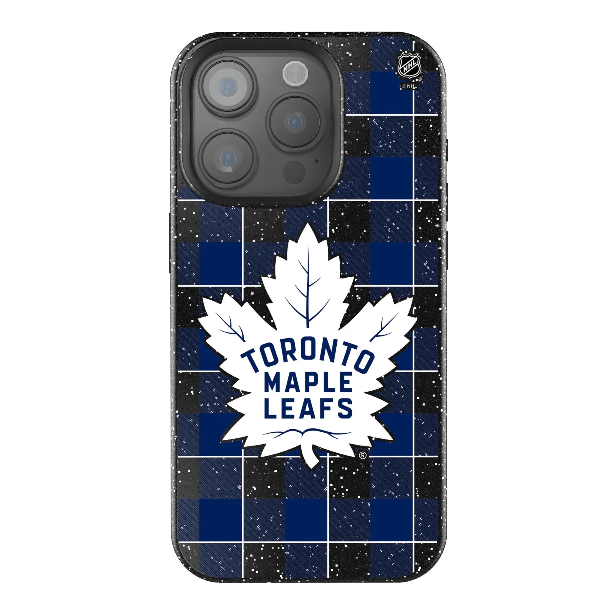 Toronto Maple Leafs Plaid iPhone Bling Phone Case for Apple iPhone