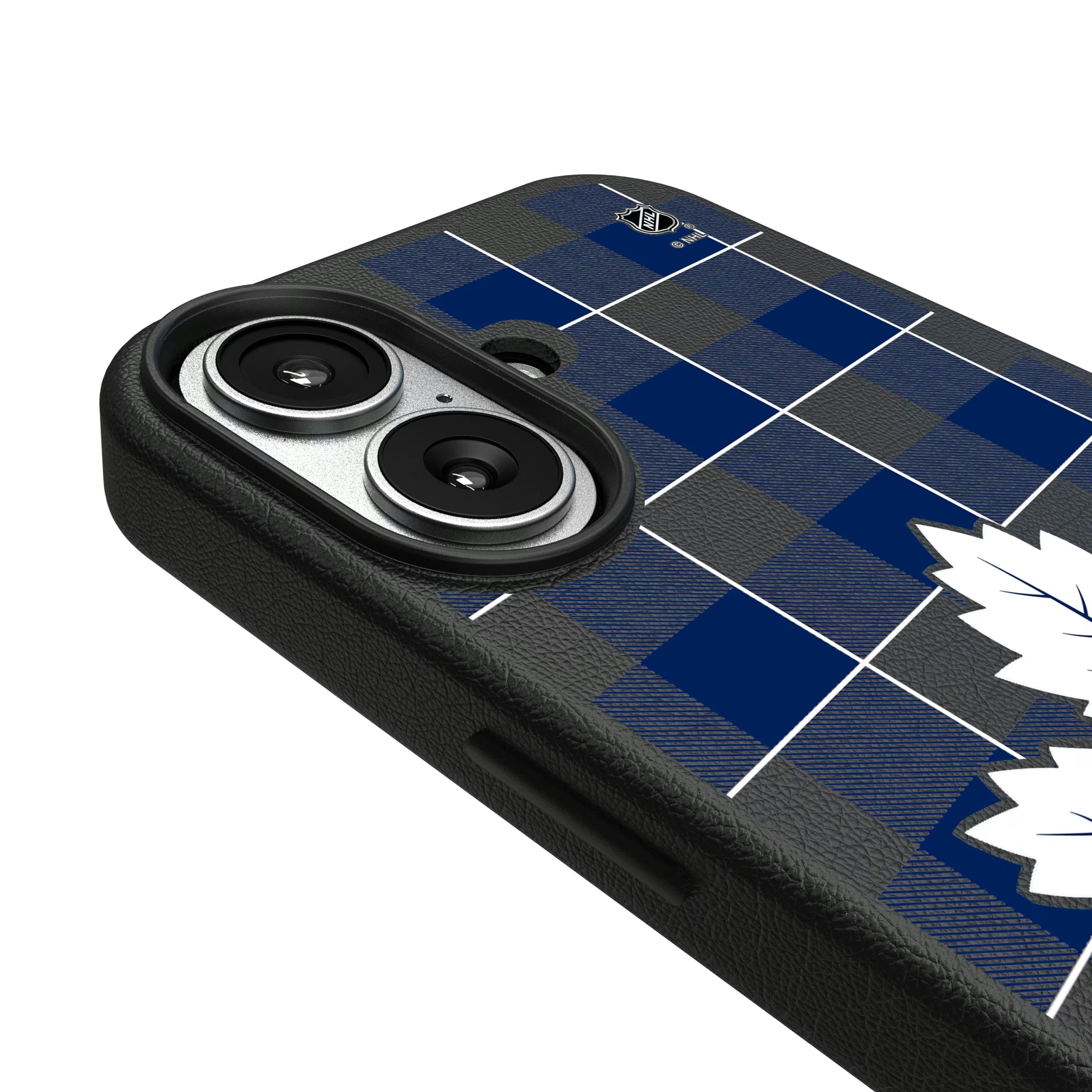 Toronto Maple Leafs Plaid iPhone MagSafe Compatible Phone Case for Apple iPhone - Detail#Device_iPhone 17