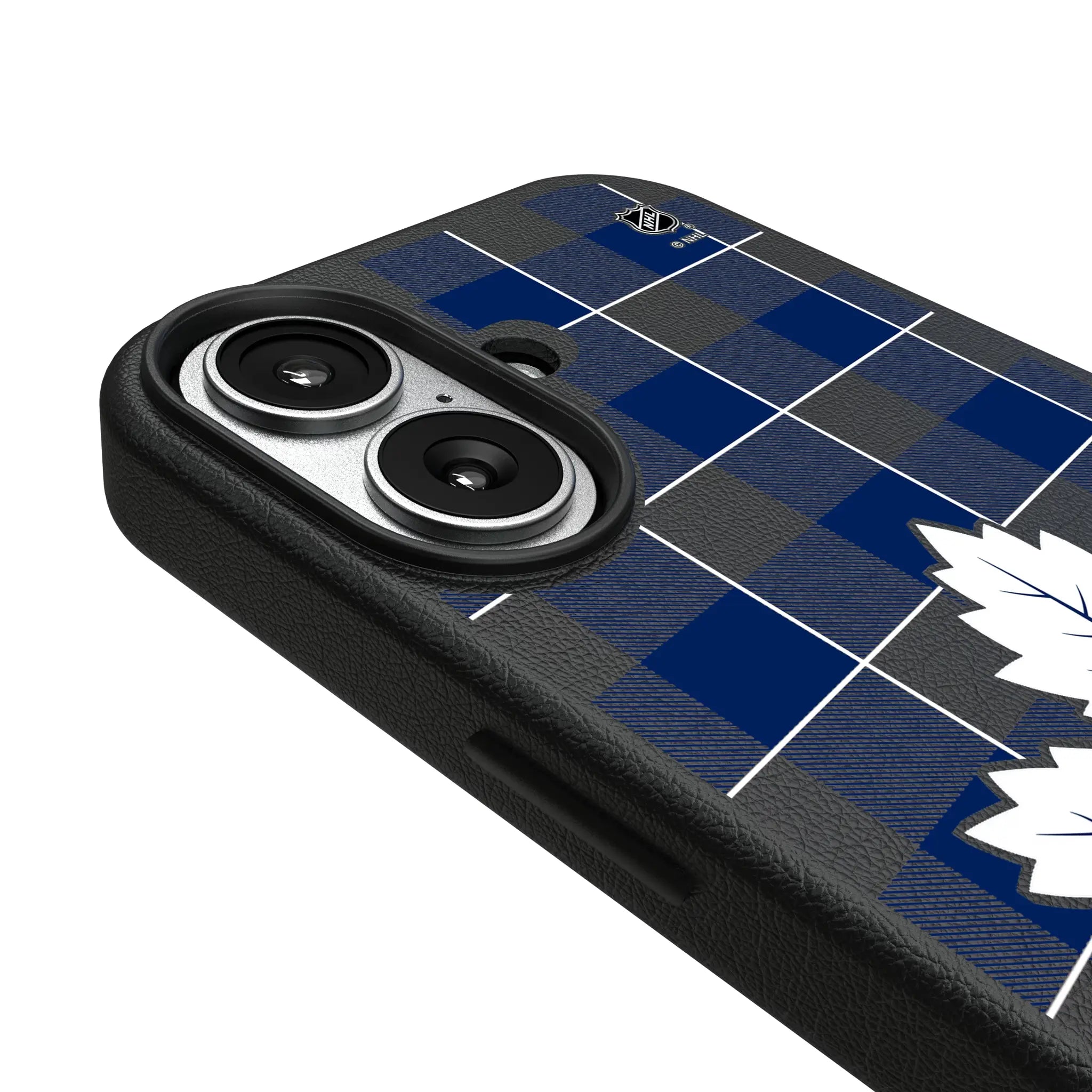 Toronto Maple Leafs Plaid iPhone MagSafe Compatible Phone Case for Apple iPhone - Detail#Device_iPhone 17