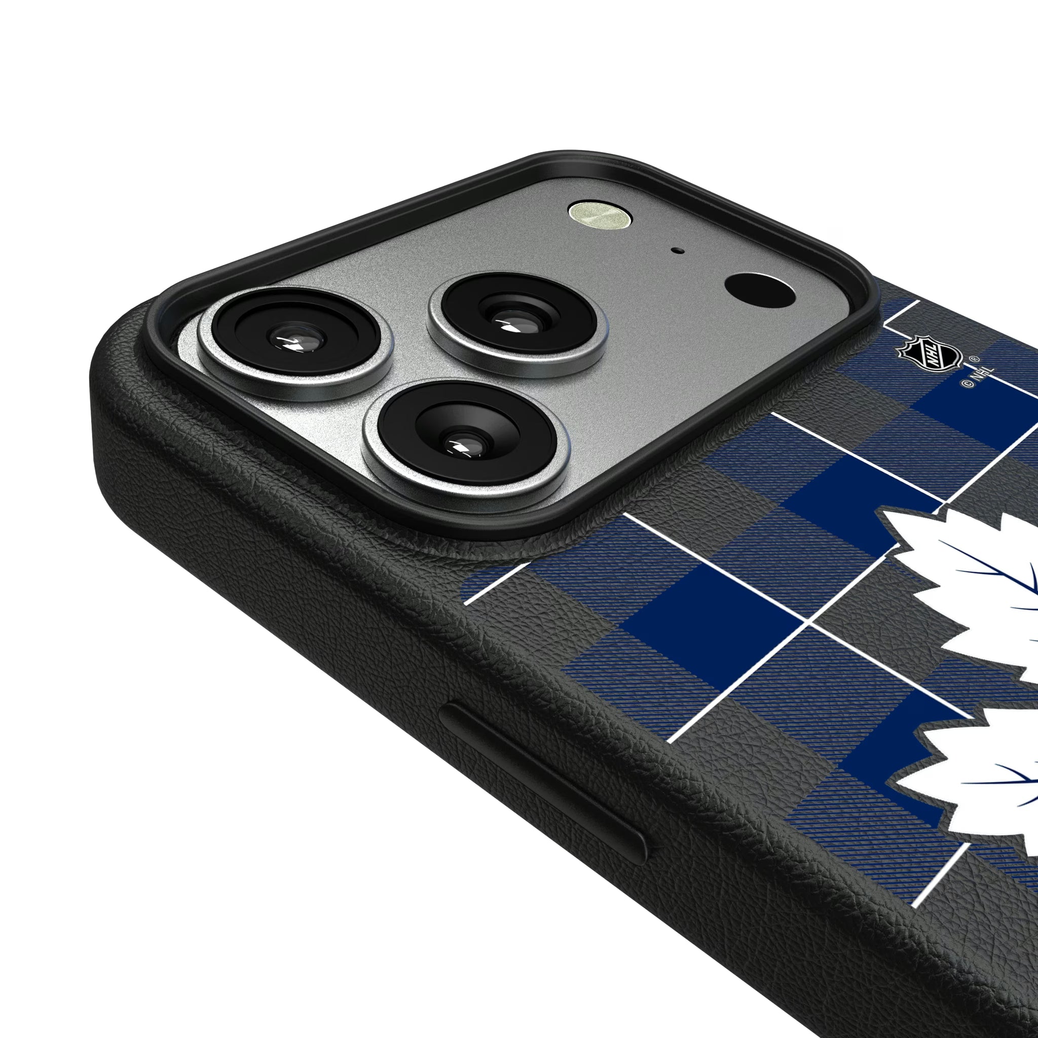 Toronto Maple Leafs Plaid iPhone MagSafe Compatible Phone Case for Apple iPhone - Detail#Device_iPhone 17 Pro