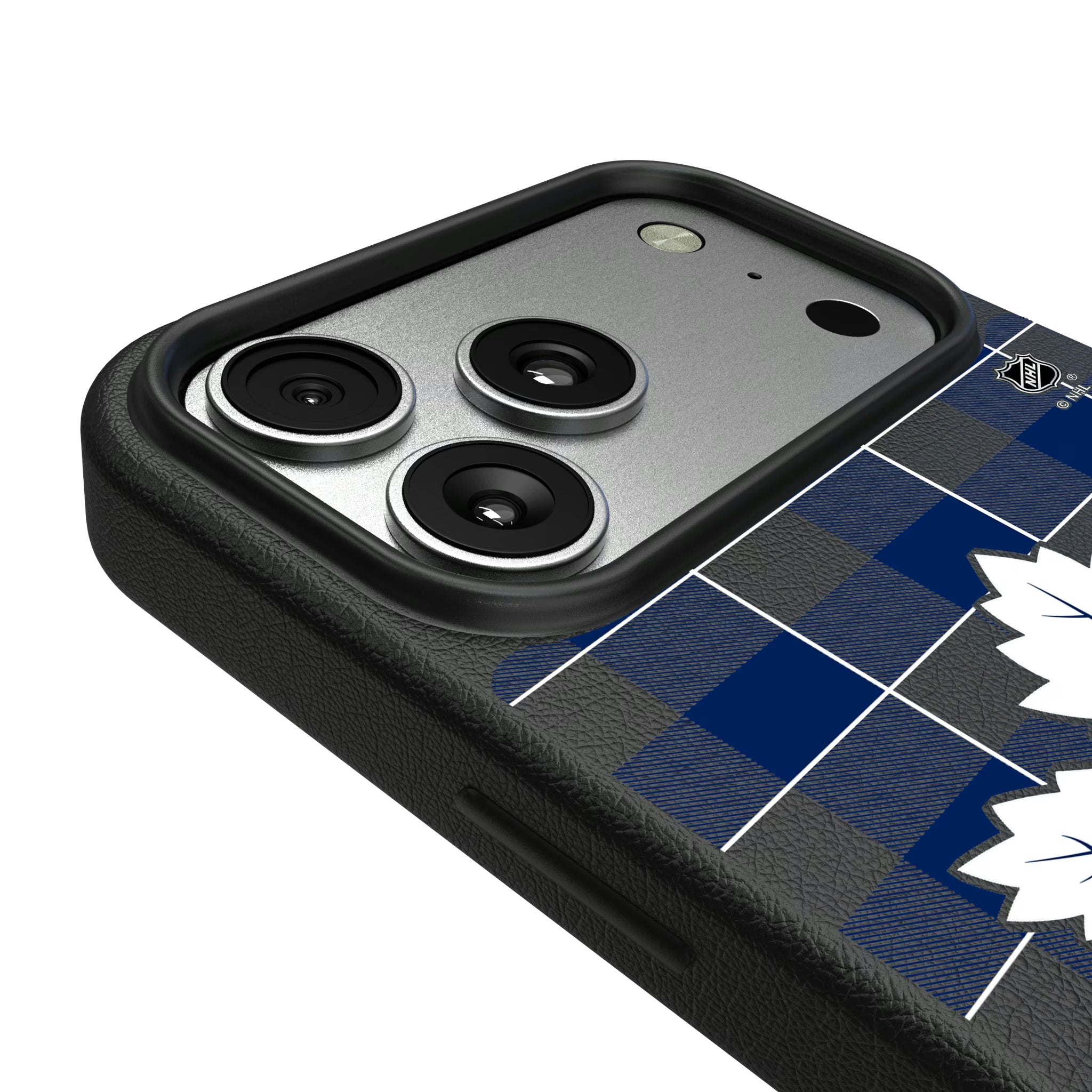 Toronto Maple Leafs Plaid iPhone MagSafe Compatible Phone Case for Apple iPhone - Detail#Device_iPhone 17 Pro Max