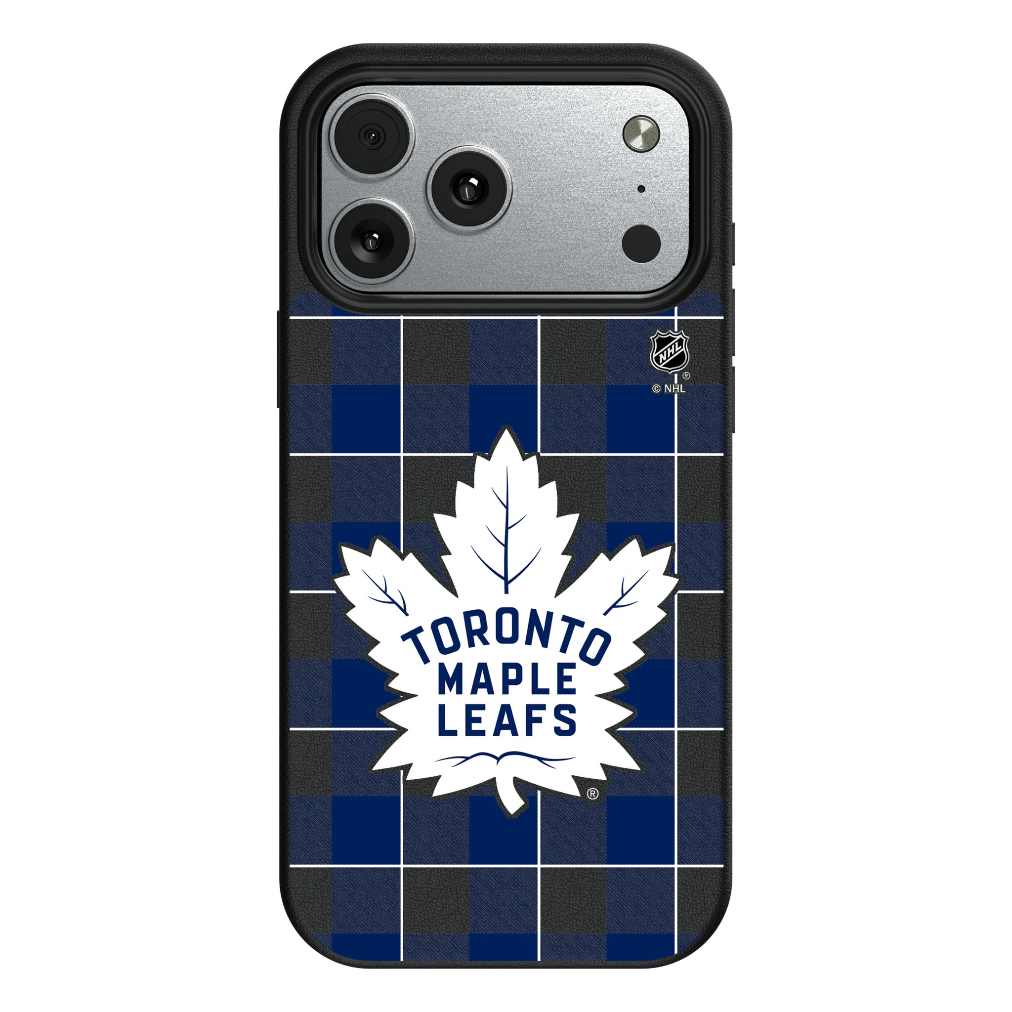 Toronto Maple Leafs Plaid iPhone MagSafe Compatible Phone Case for Apple iPhone#Device_iPhone 17 Pro Max