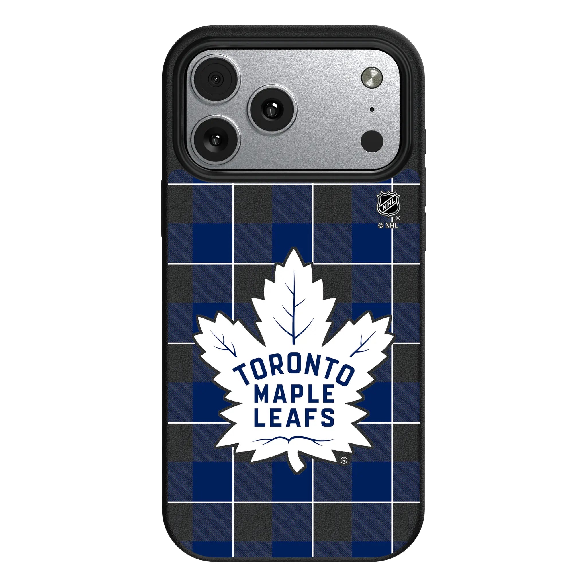 Toronto Maple Leafs Plaid iPhone MagSafe Compatible Phone Case for Apple iPhone#Device_iPhone 17 Pro Max