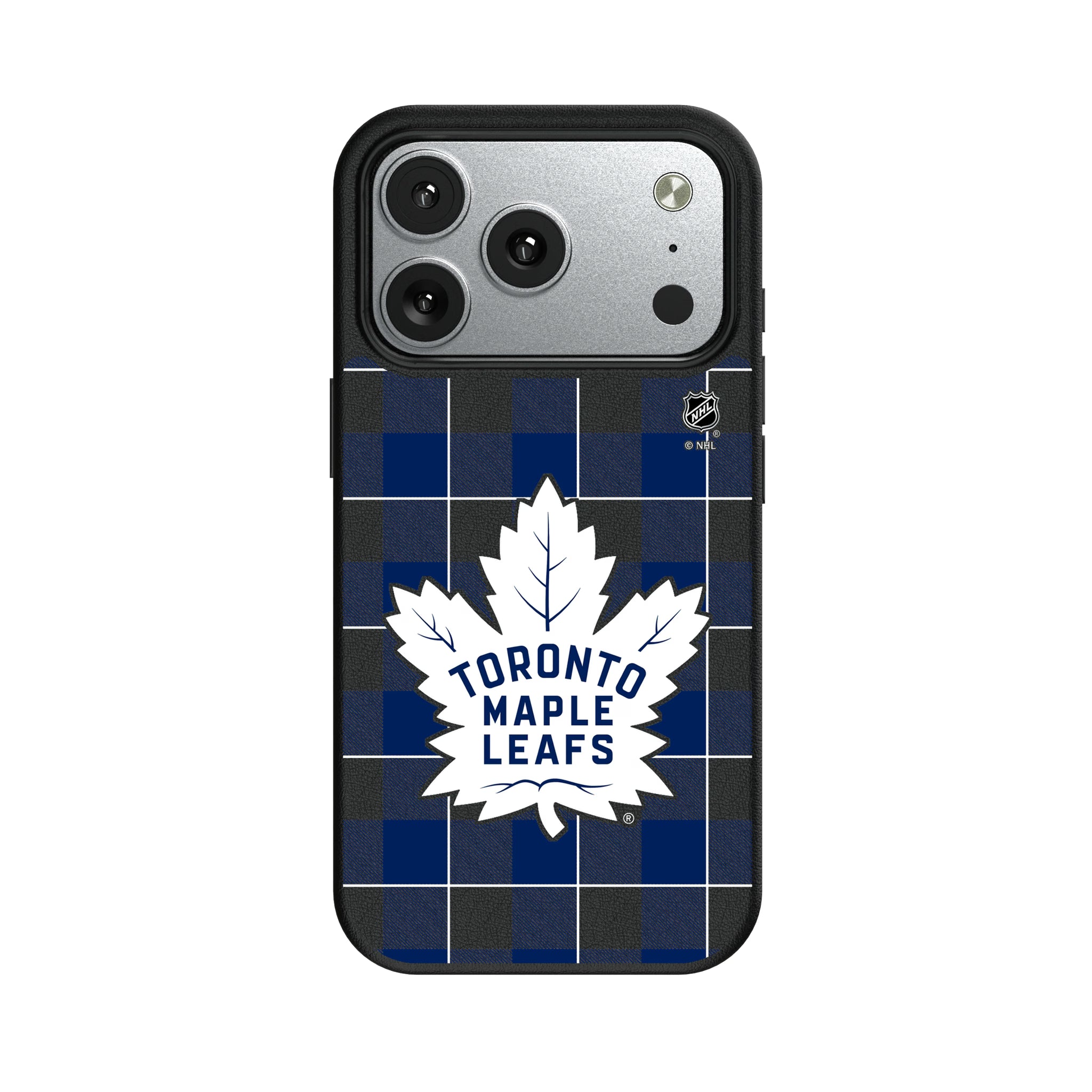 Toronto Maple Leafs Plaid iPhone MagSafe Compatible Phone Case for Apple iPhone#Device_iPhone 17 Pro