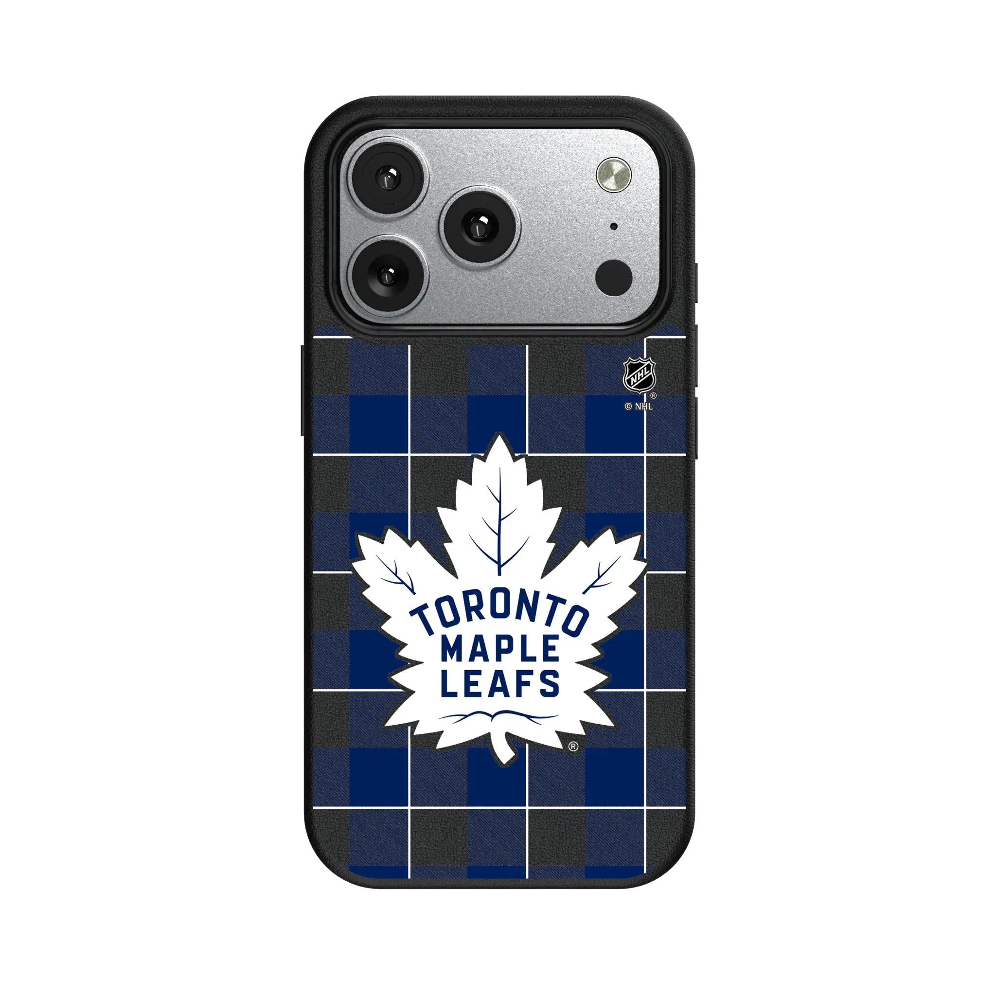 Toronto Maple Leafs Plaid iPhone MagSafe Compatible Phone Case for Apple iPhone#Device_iPhone 17 Pro