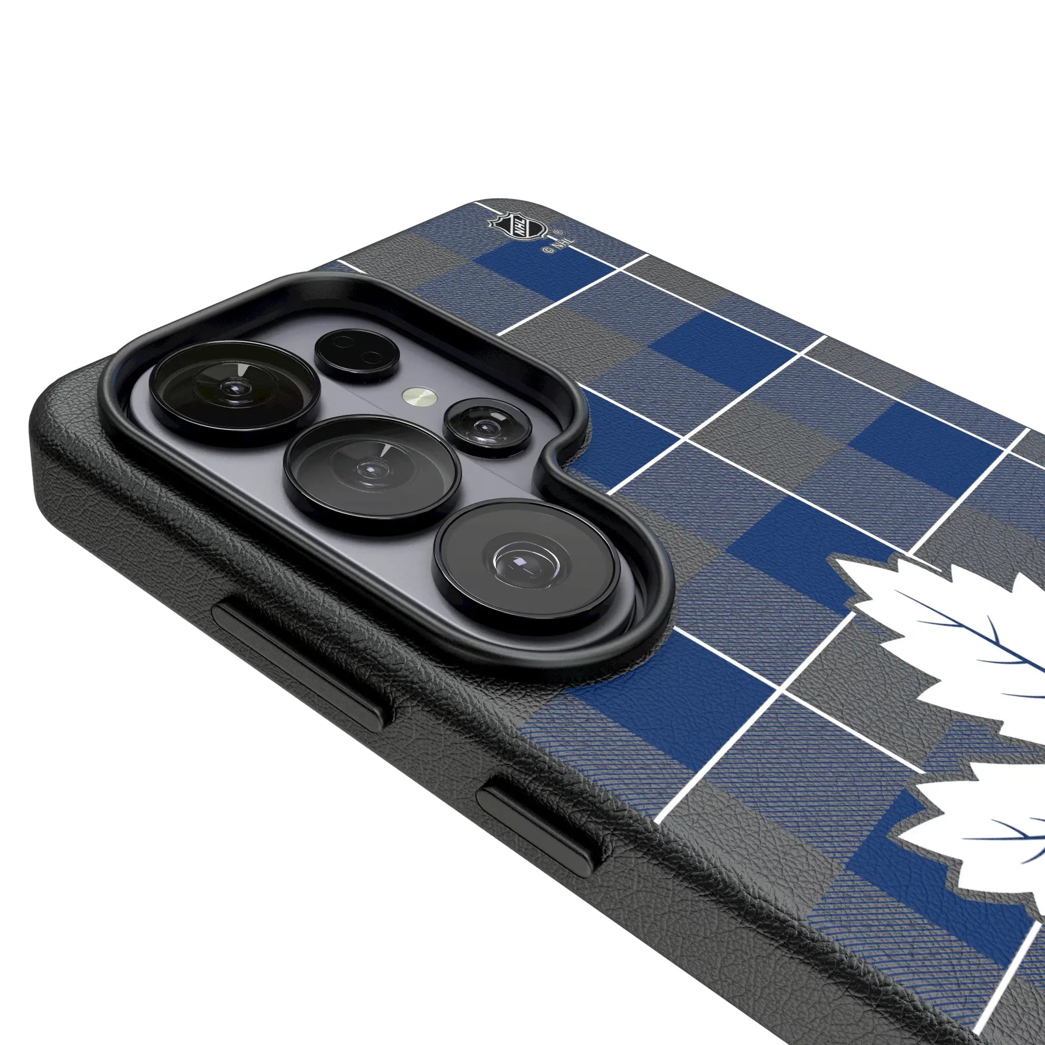 Toronto Maple Leafs Plaid Galaxy MagSafe Compatible Phone Case for Samsung Galaxy - Detail#Device_Galaxy S26 Ultra