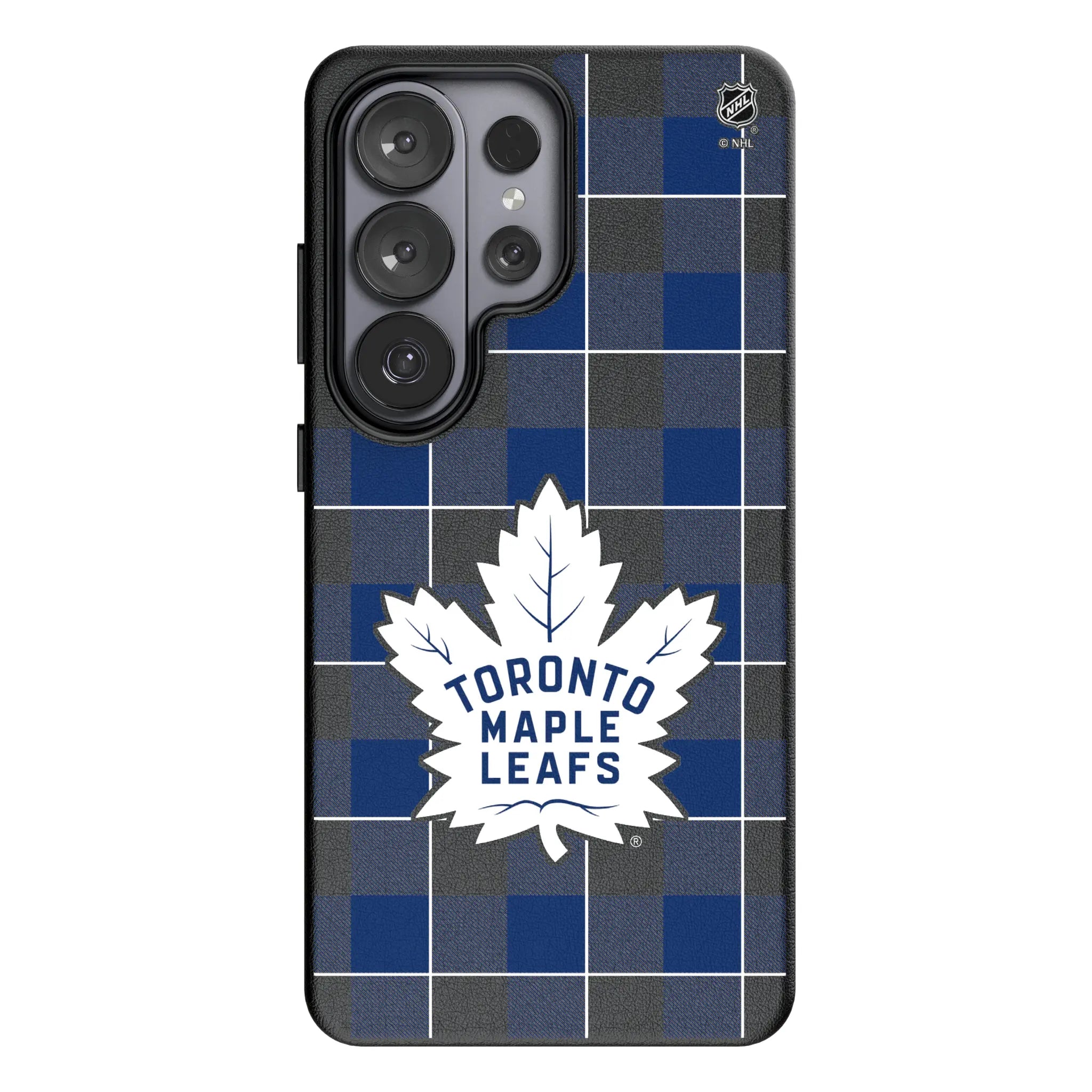 Toronto Maple Leafs Plaid Galaxy MagSafe Compatible Phone Case for Samsung Galaxy#Device_Galaxy S26 Ultra
